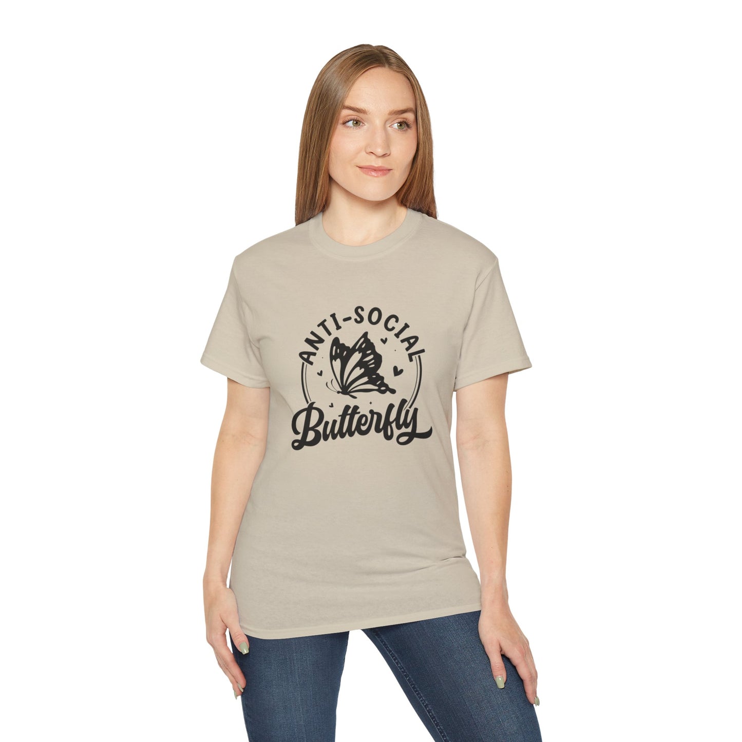Women's "Anti-Social Butterfly"Tee