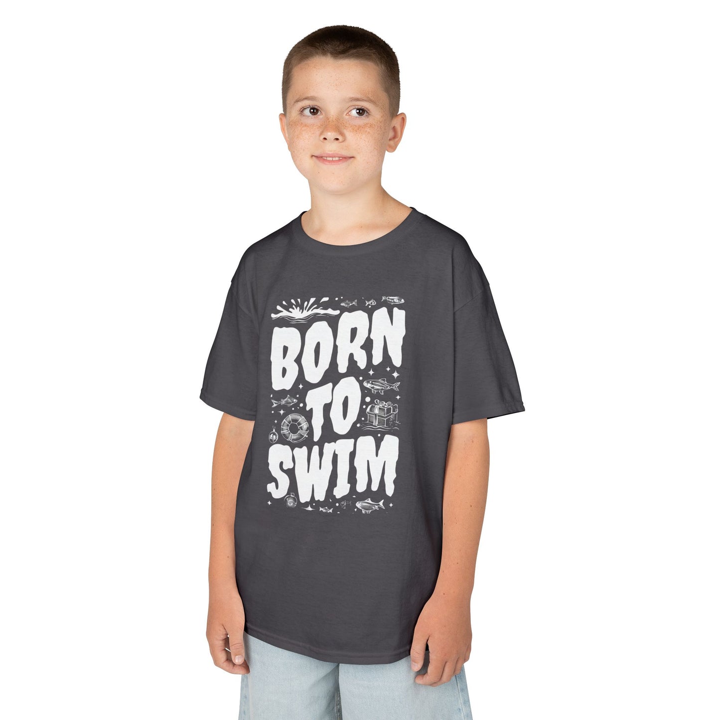 Girl's / Boy's / Unisex "Born to Swim" Tee