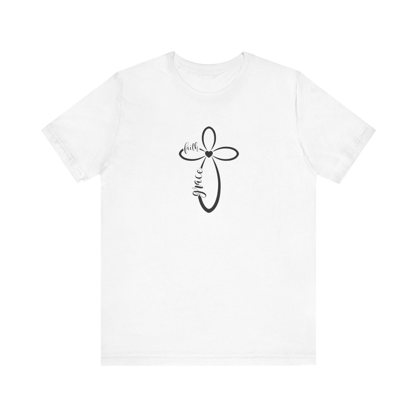 Women's Inspirational "Faith and Grace Cross" Tee
