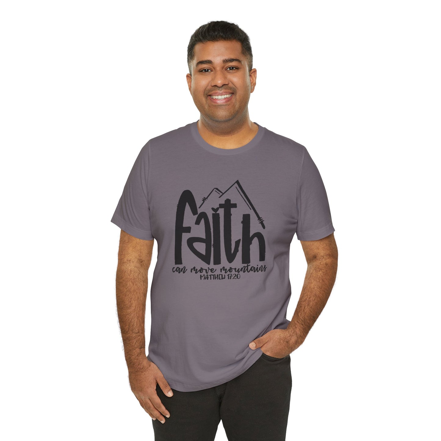 Men's / Women's / Unisex "Faith Can Move Mountains" Graphic Tee