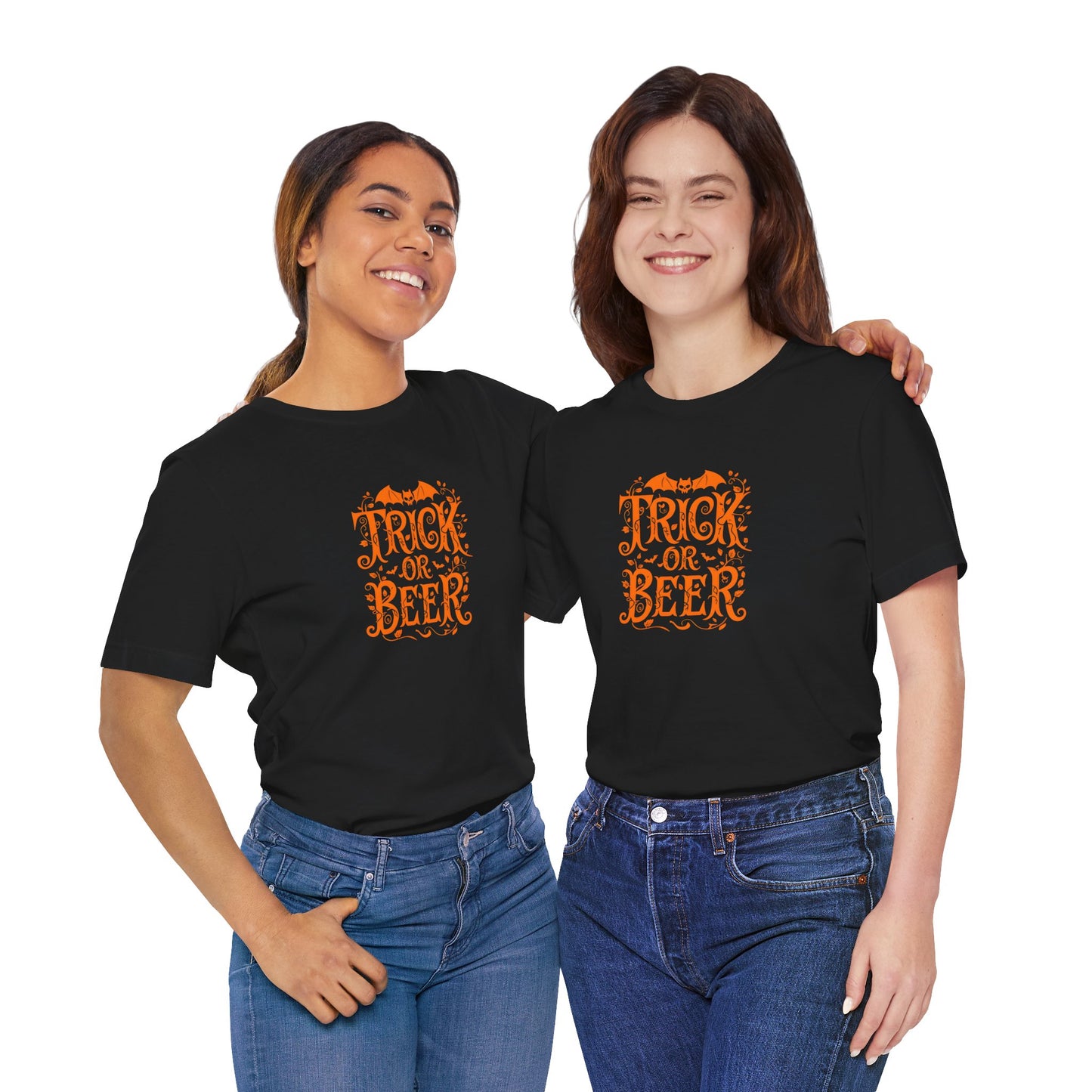 Women's / Men's / Unisex Halloween "Trick or Beer" Tee