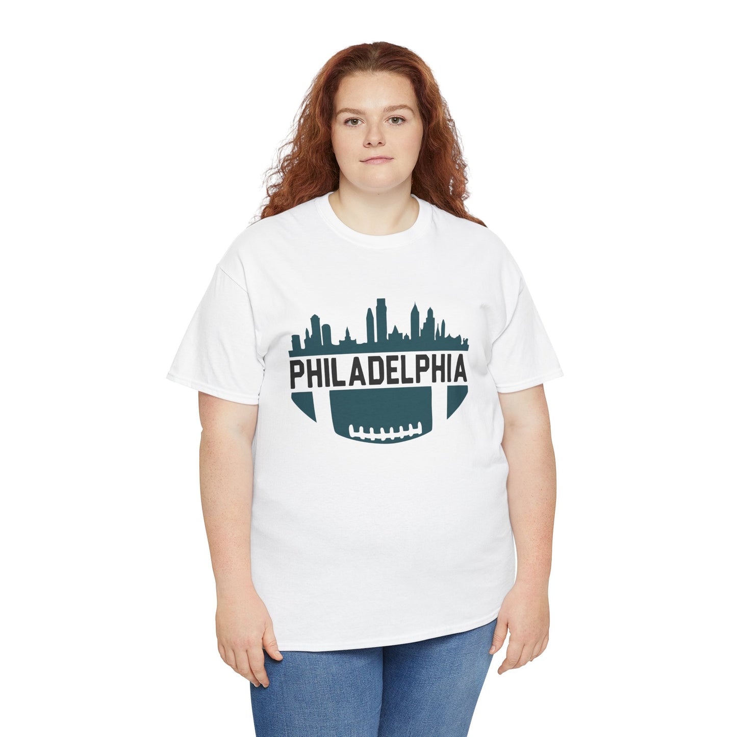 Men's / Women's / Unisex "Philadelphia Skyline" Heavy Cotton Tee