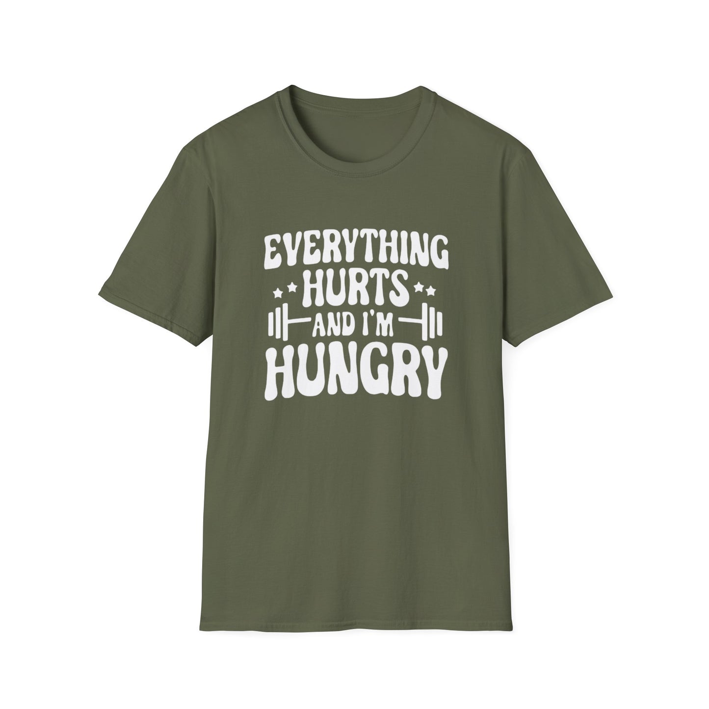 Women's / Men's / Unisex "Everything Hurts" Motivational Fitness Tee
