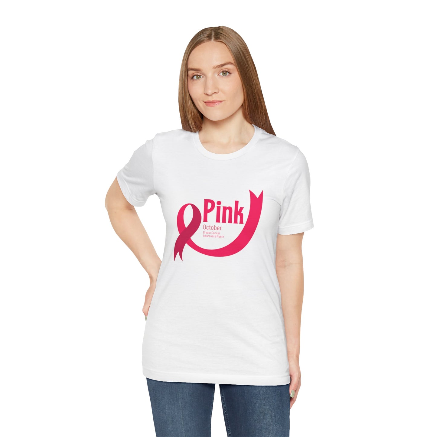 Women's Breast Cancer Awareness - Pink Ribbon Tee