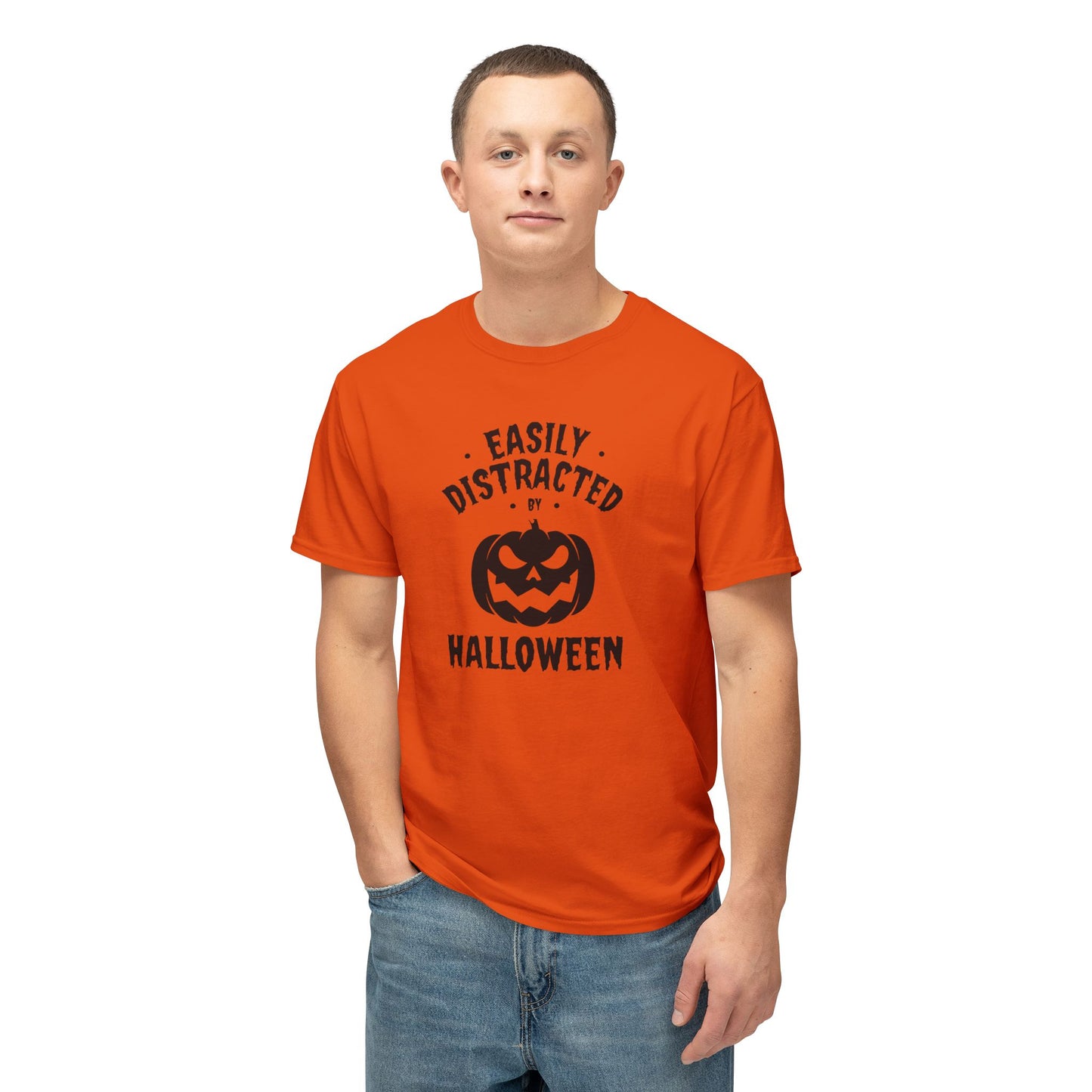 "Easily Distracted By Halloween" Unisex Halloween Tee