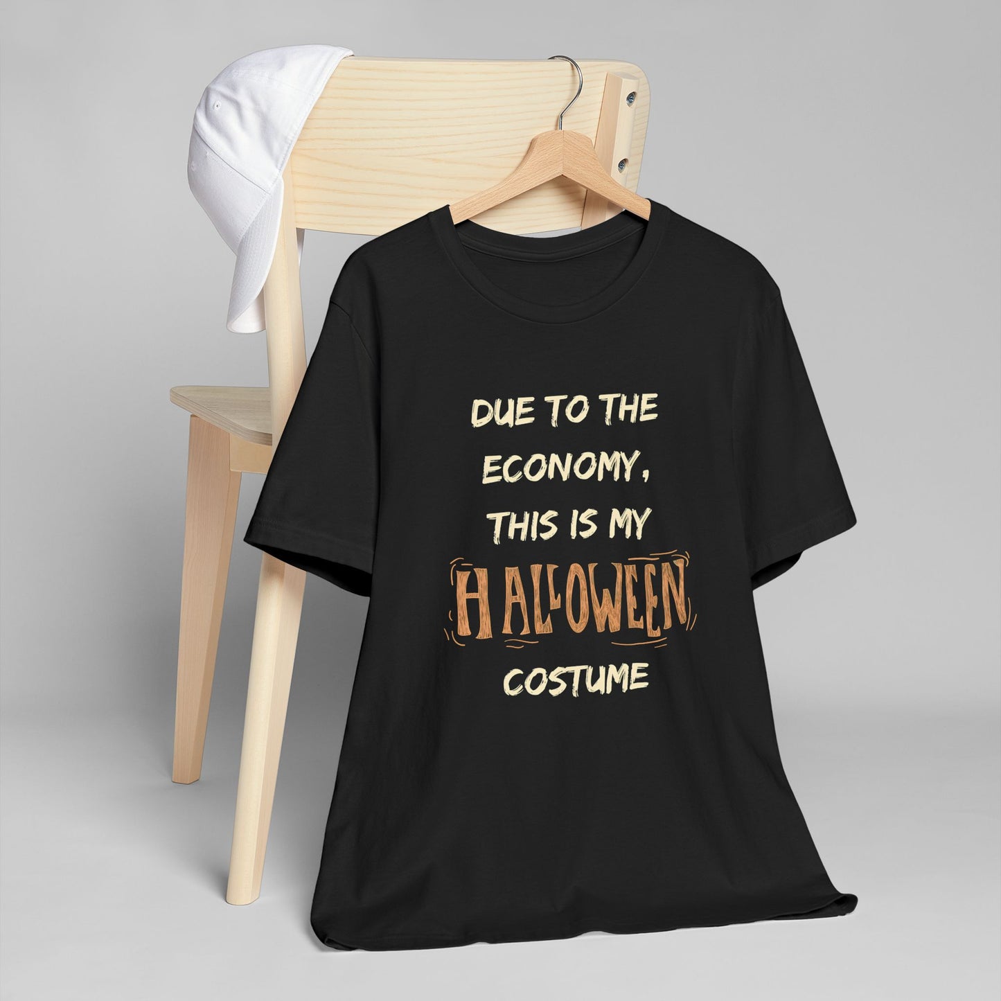 Unisex "Due To The Economy" Funny Halloween Tee