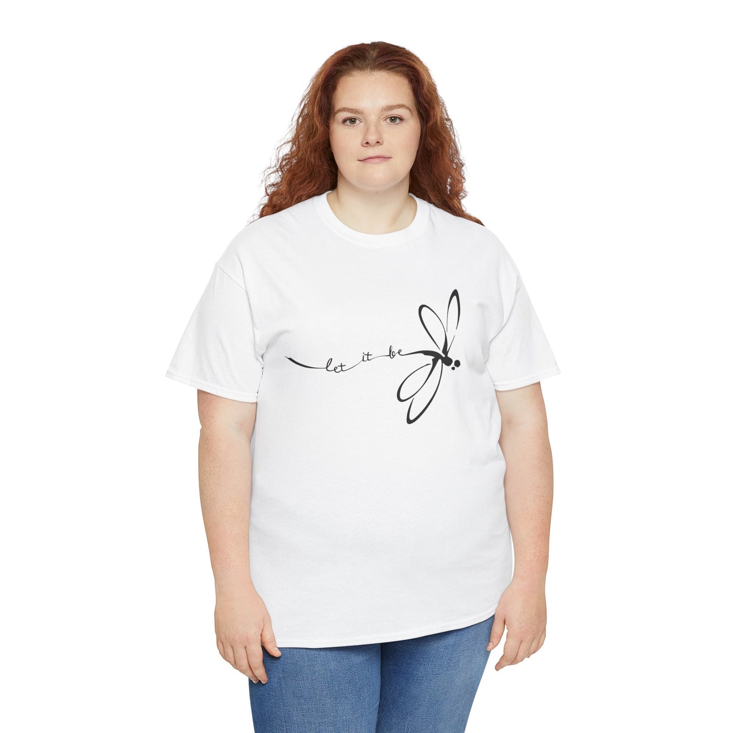 Women's "Let It Be" Dragonfly Graphic Tee