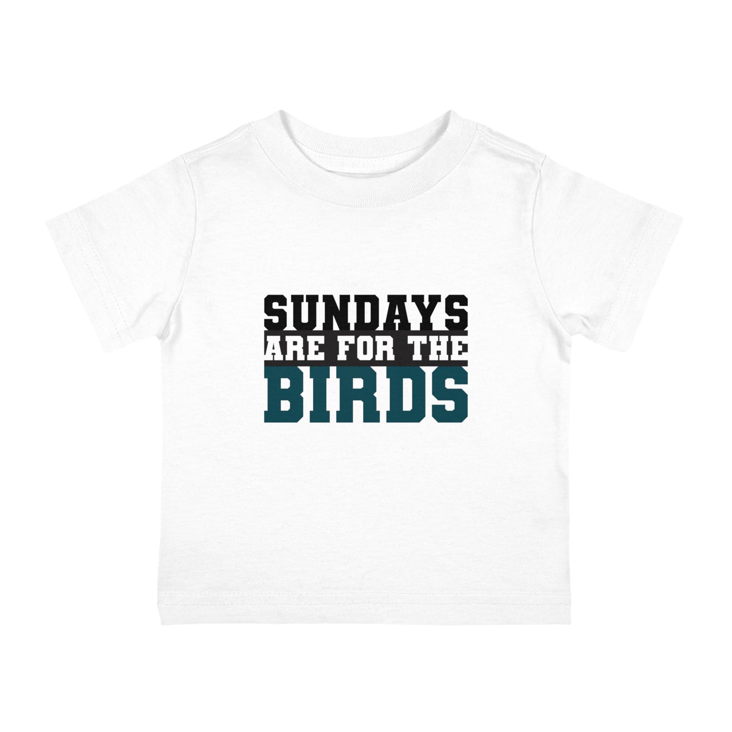 Boy's / Girl's / Unisex "Sundays Are for the Birds" Philadelphia Eagles Fan Baby Tee