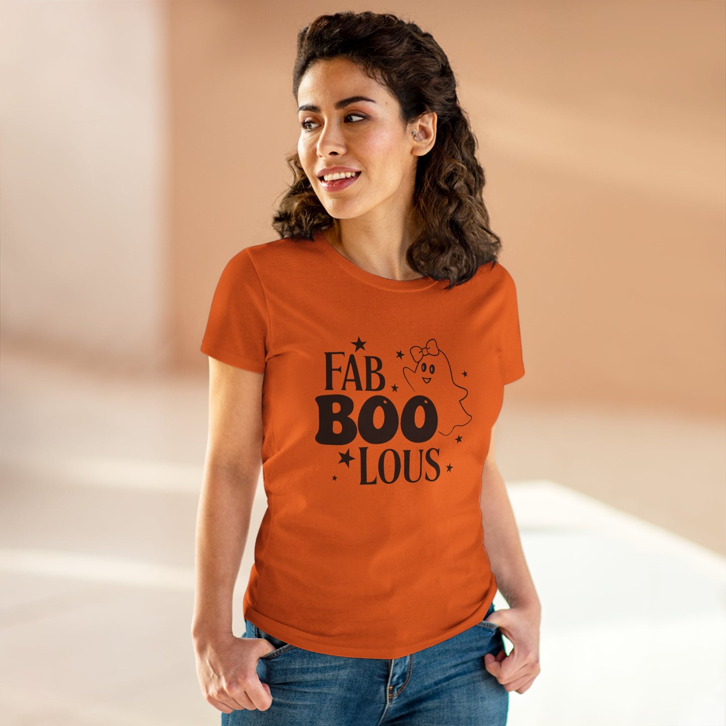 Women's "Fab-Boo-Lous" Stylish Halloween Tee