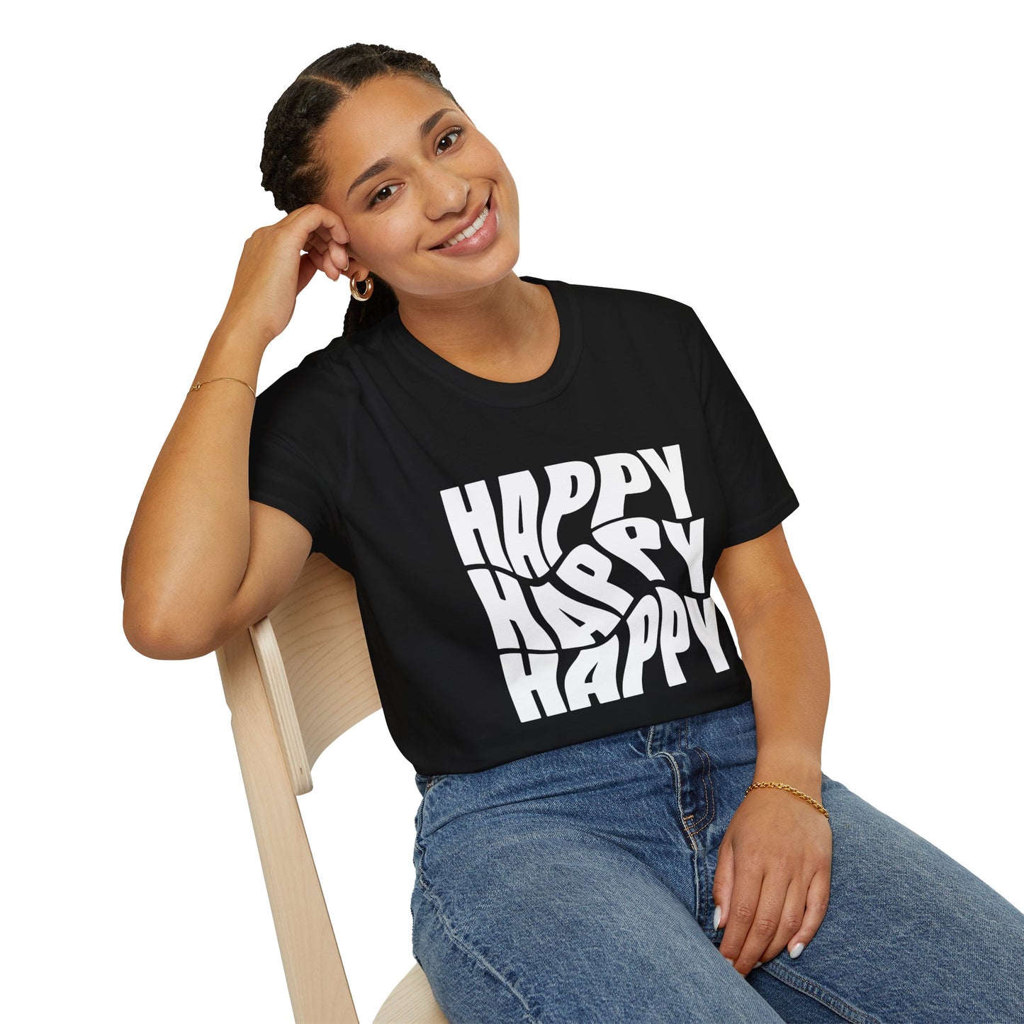 Women's / Men's / Unisex "Happy" Tee