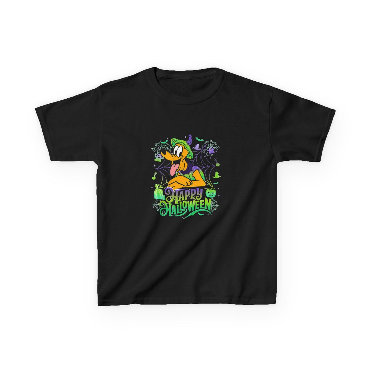 Girl's / Boys / Unisex "Happy Halloween" Dog Kids Tee
