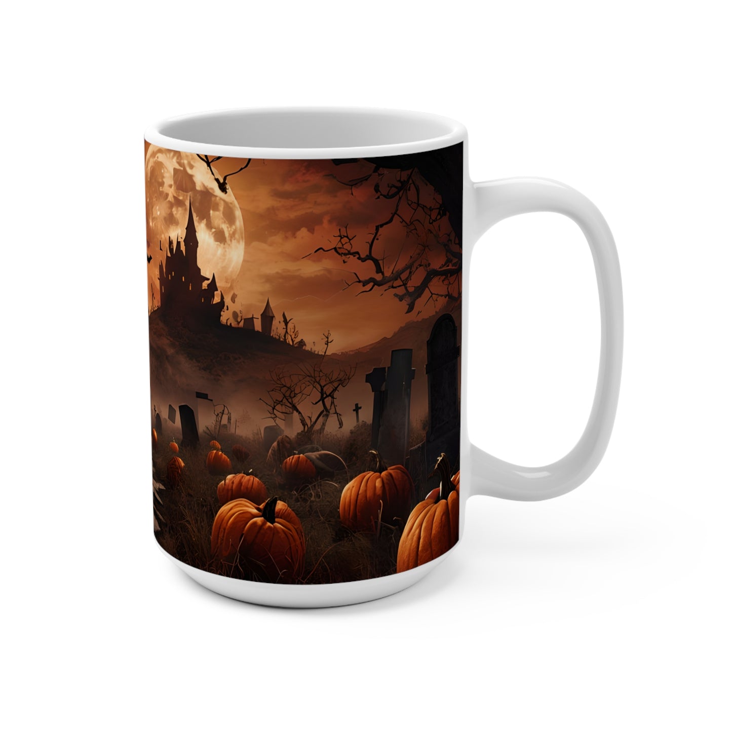 Halloween Pumpkin Scene Mug (15oz)