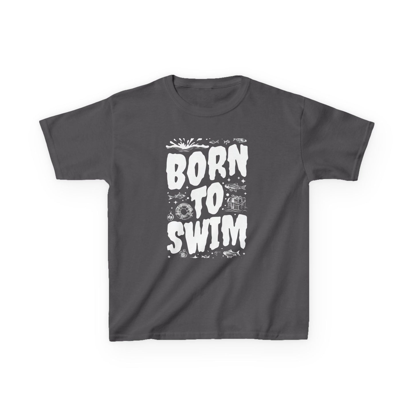 Girl's / Boy's / Unisex "Born to Swim" Tee