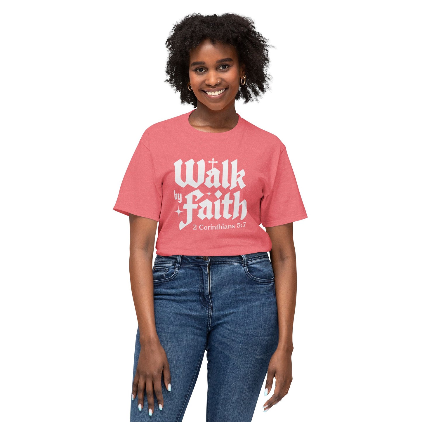 Women's / Men's / Unisex "Walk By Faith" Inspiring Tee