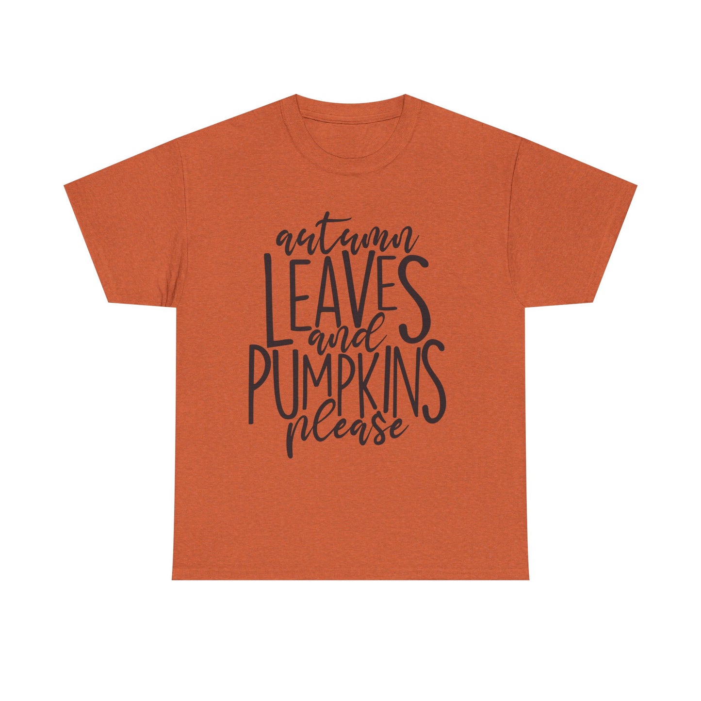 Women's "Autumn Leaves and Pumpkins" Fall Tee