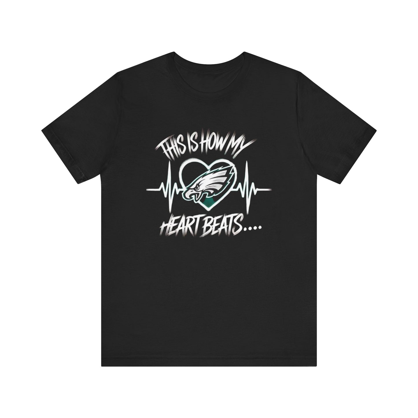 Philadelphia Eagles "Heart Beat" Fan Gear Unisex Jersey Short Sleeve Tee