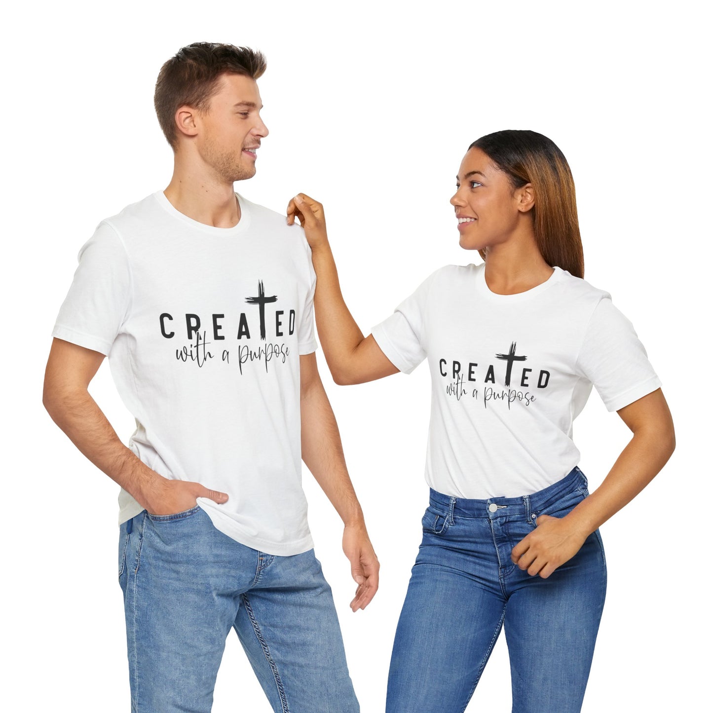 Men's / Women's / Unisex "Created with a Purpose" Inspirational Tee
