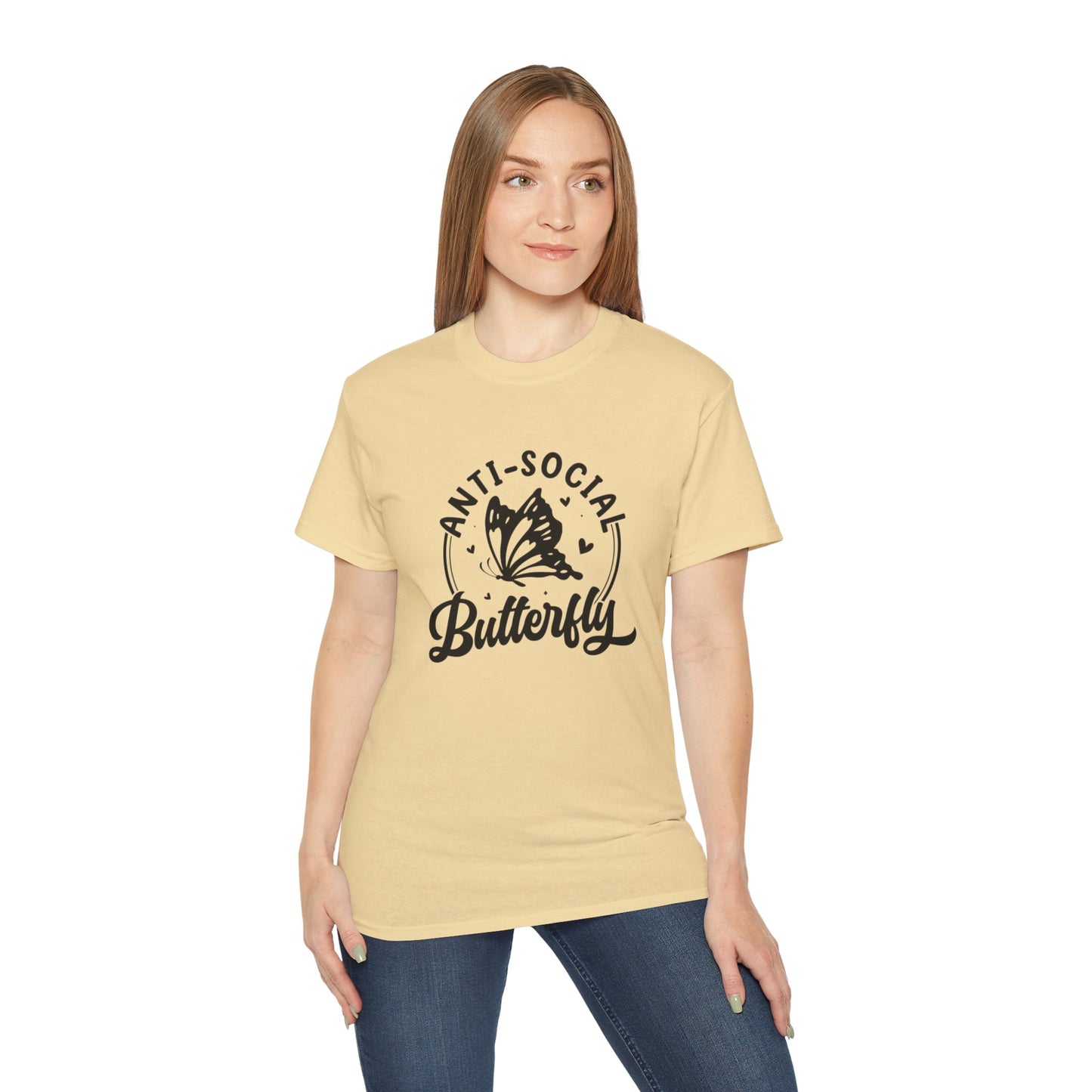 Women's "Anti-Social Butterfly"Tee