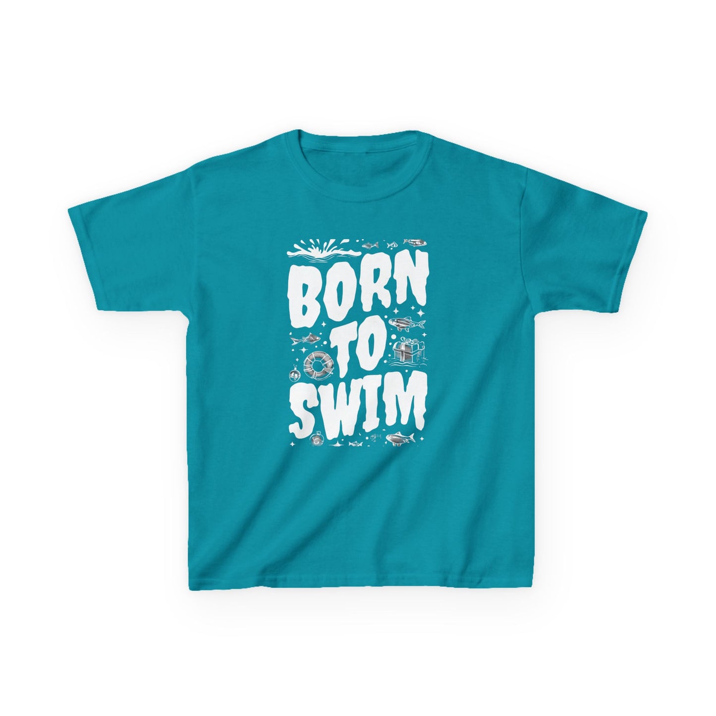 Girl's / Boy's / Unisex "Born to Swim" Tee