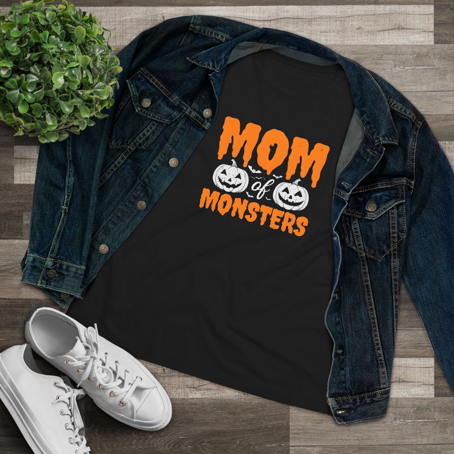 Women's "Mom of Monsters" Halloween Tee