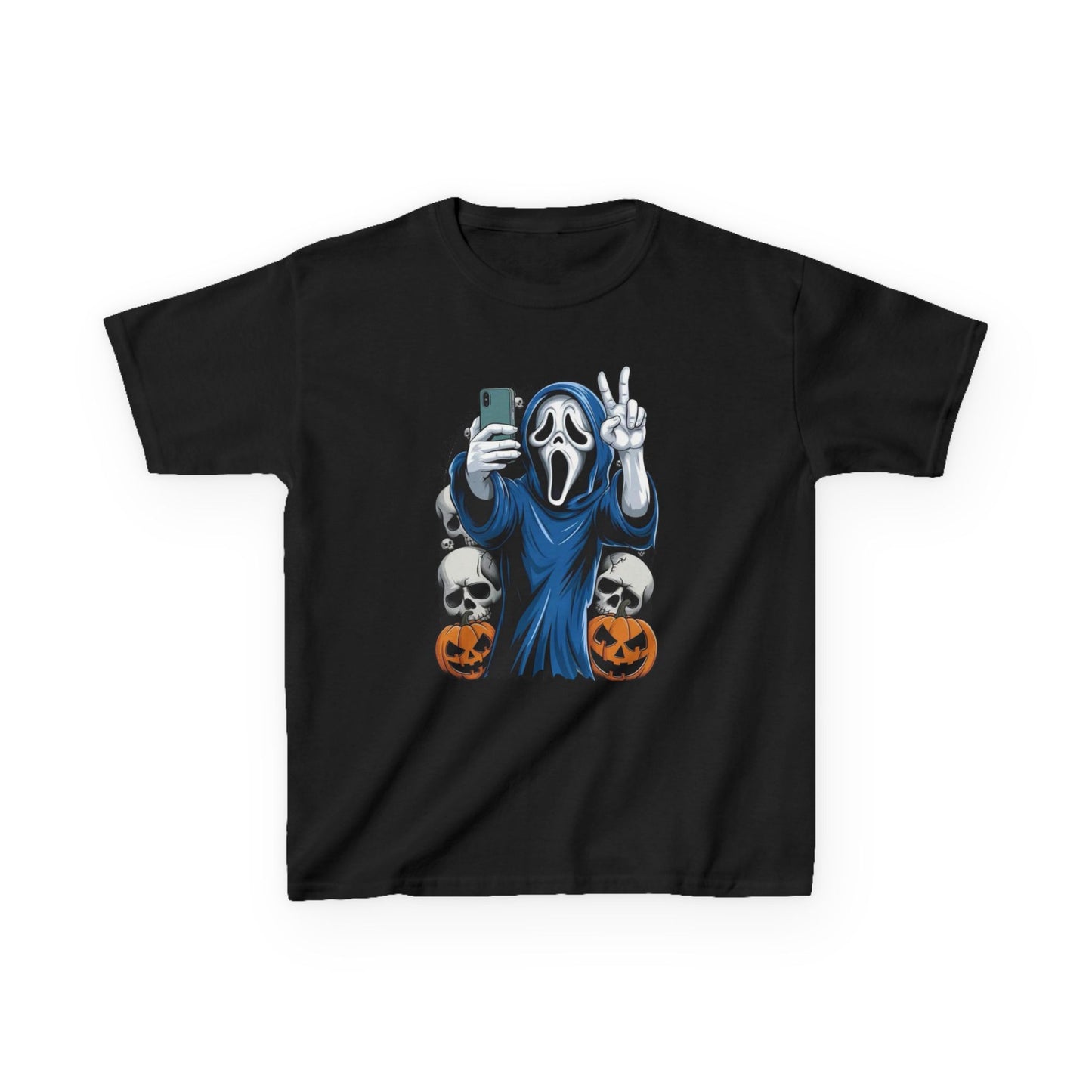 Boy's / Girl's / Youth Halloween "Ghost Mask Selfie" Tee