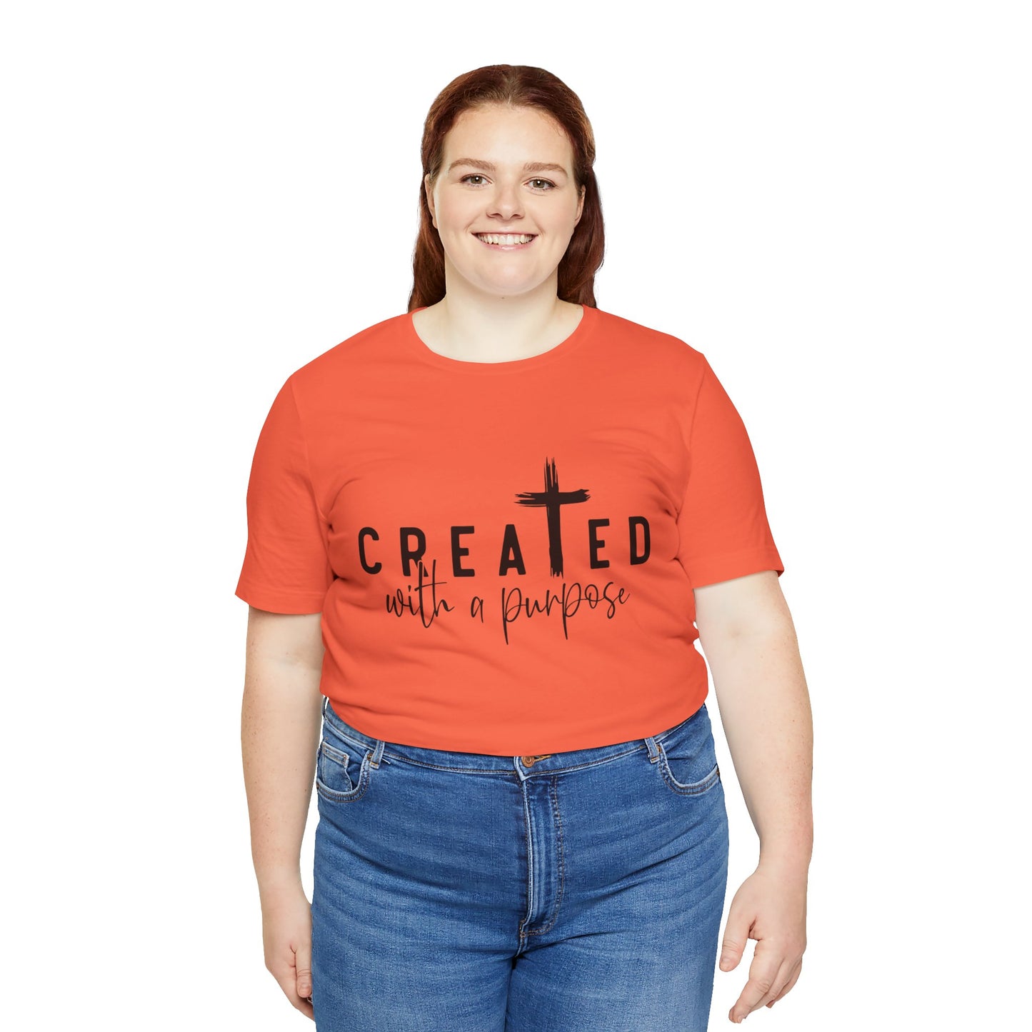 Men's / Women's / Unisex "Created with a Purpose" Inspirational Tee