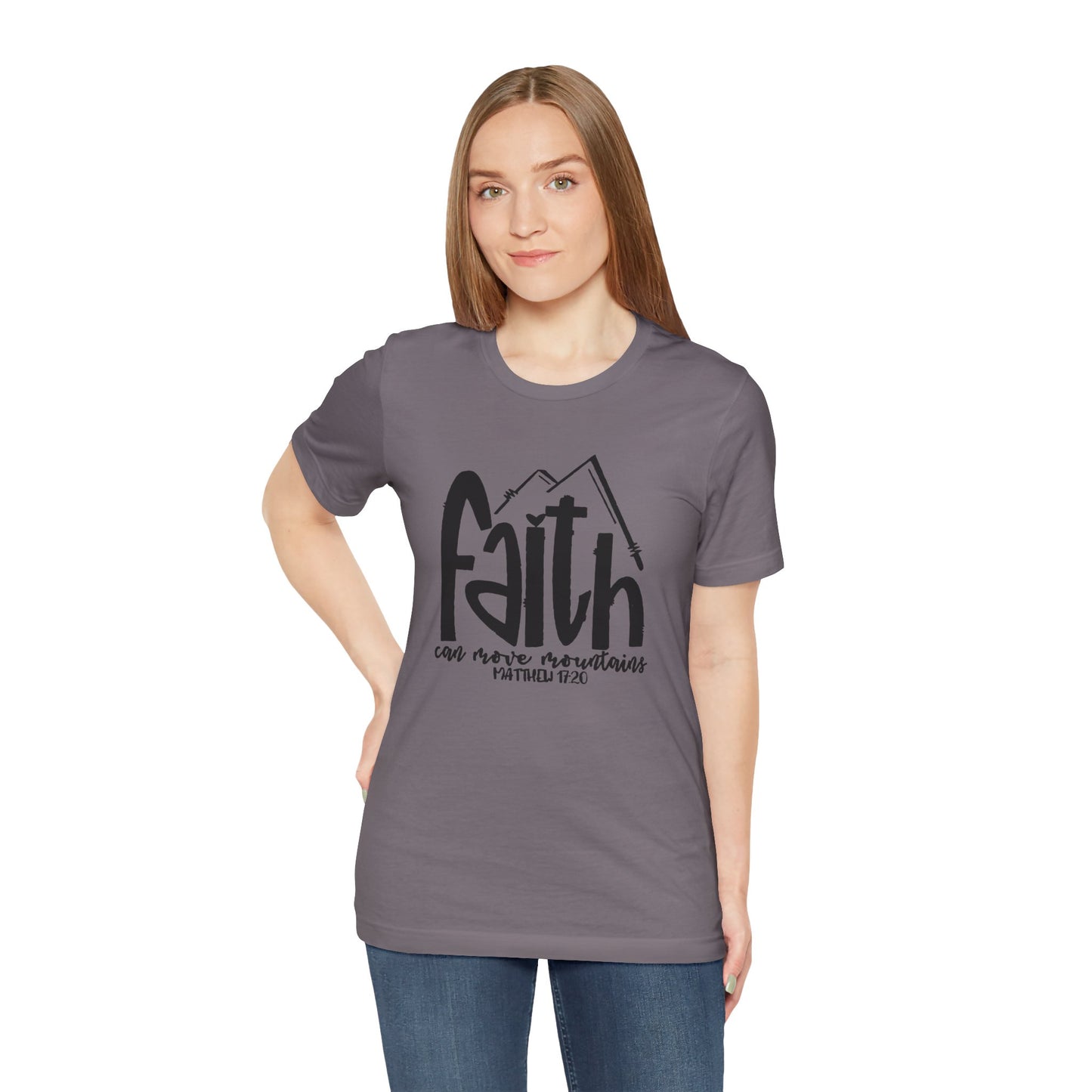 Men's / Women's / Unisex "Faith Can Move Mountains" Graphic Tee