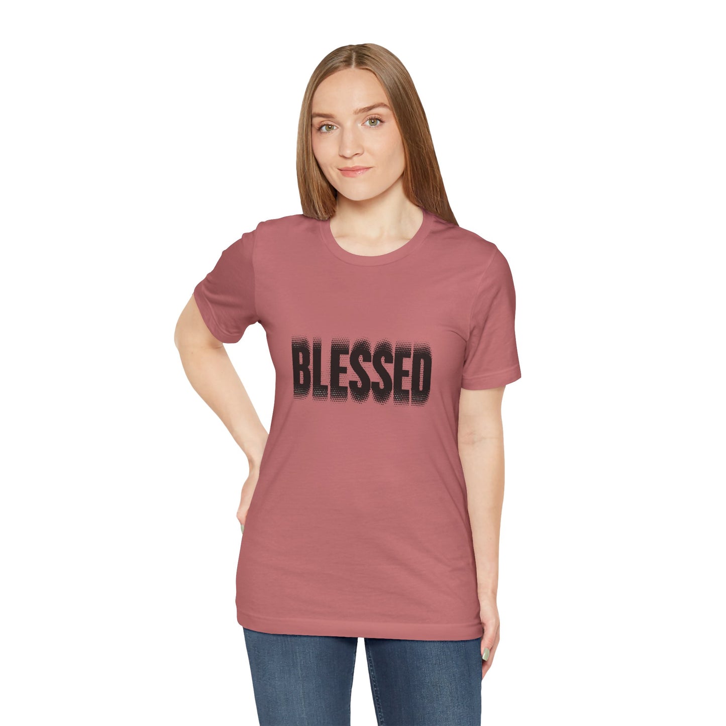 Womens' / Men's / Unisex "Blessed" Jersey Short Sleeve Tee