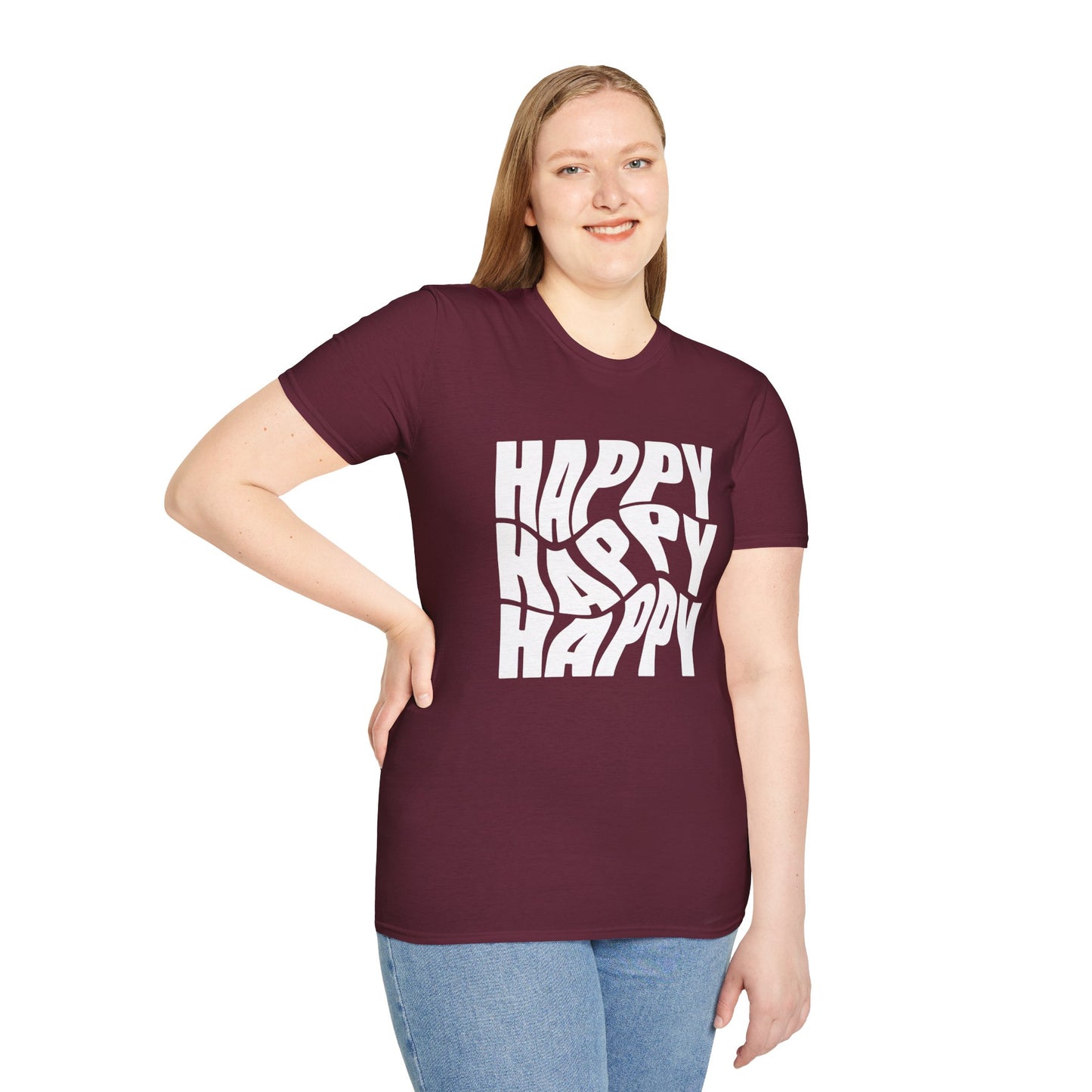 Women's / Men's / Unisex "Happy" Tee
