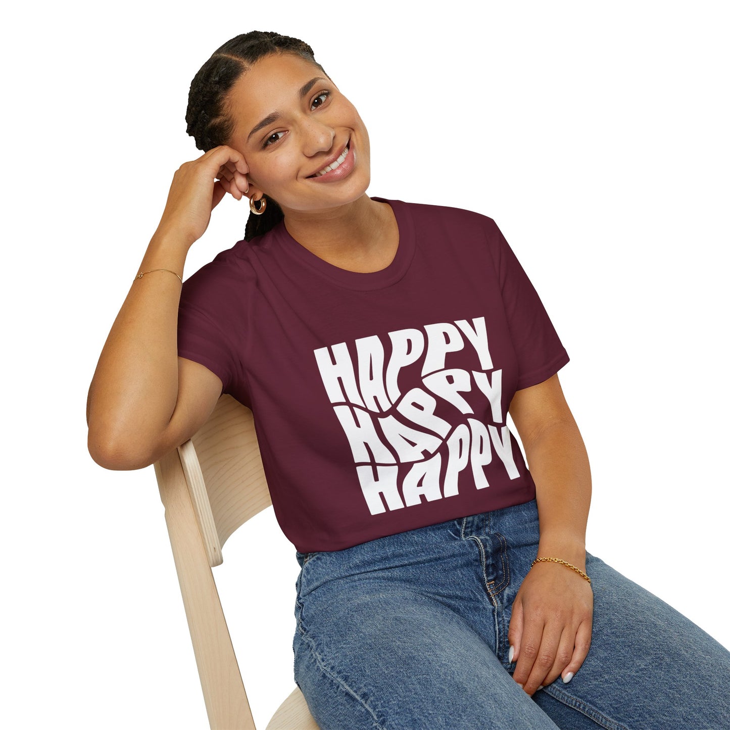 Women's / Men's / Unisex "Happy" Tee