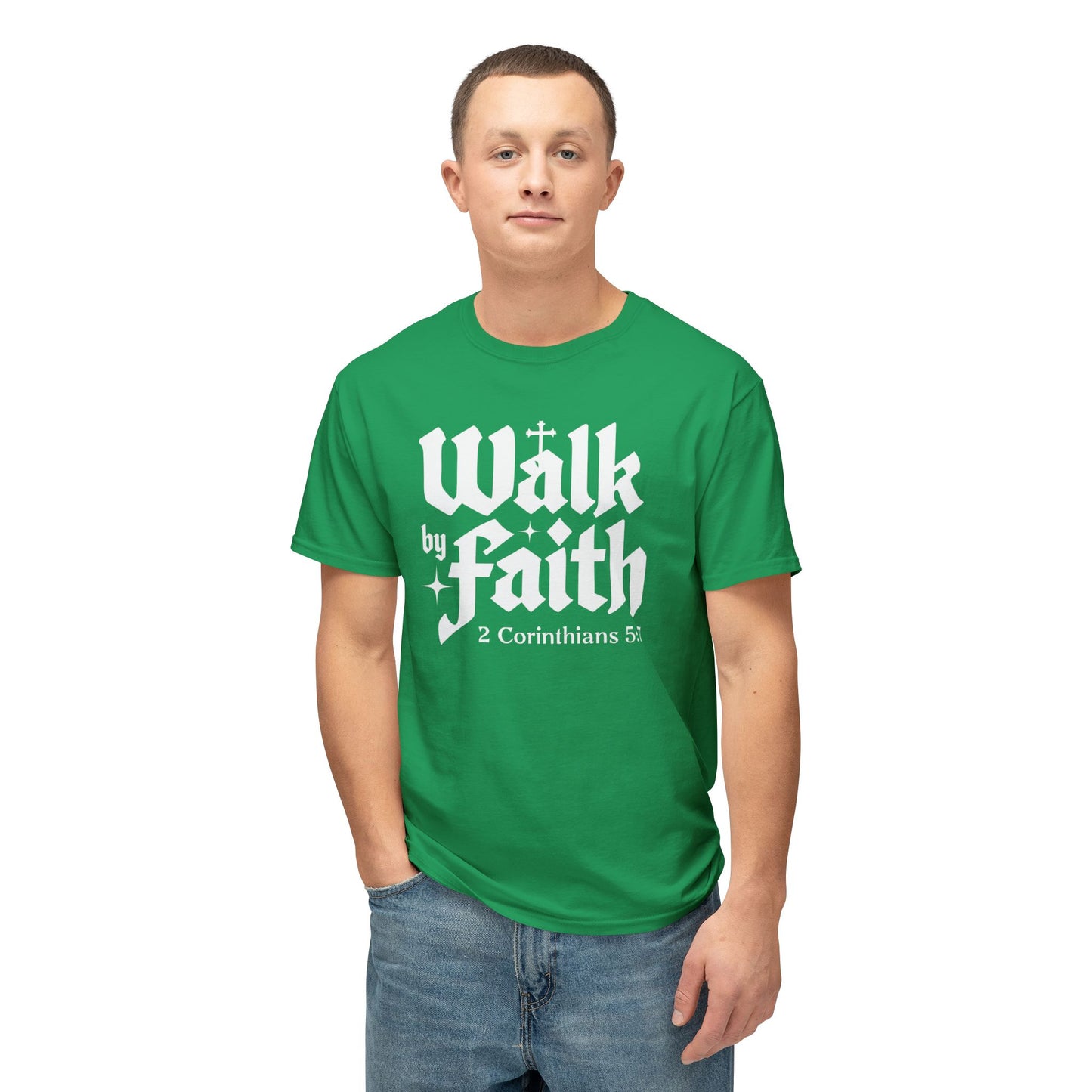 Women's / Men's / Unisex "Walk By Faith" Inspiring Tee