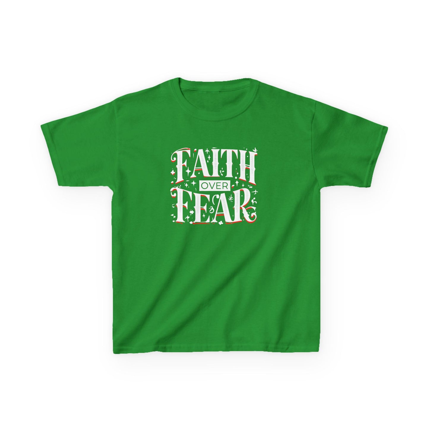 Girl's / Boys / Unisex "Faith Over Fear" Kids Tee