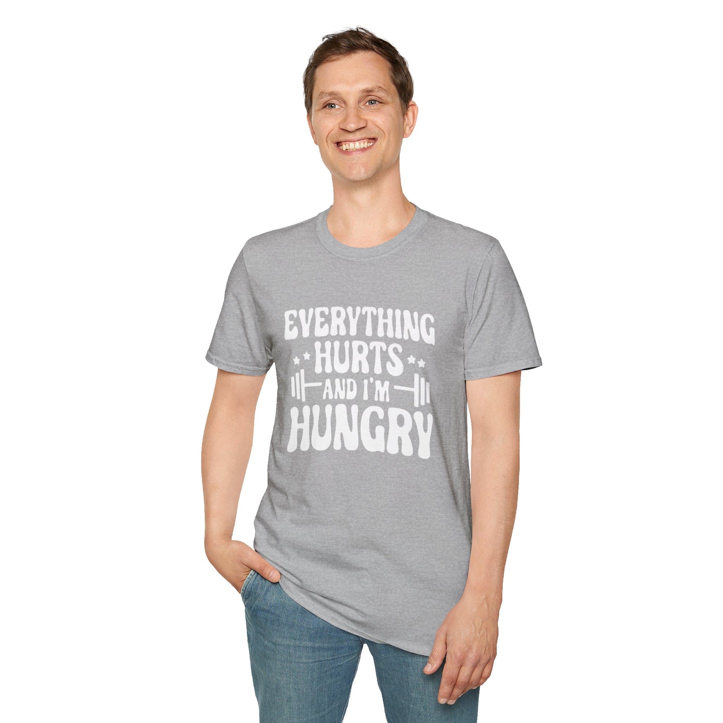 Women's / Men's / Unisex "Everything Hurts" Motivational Fitness Tee