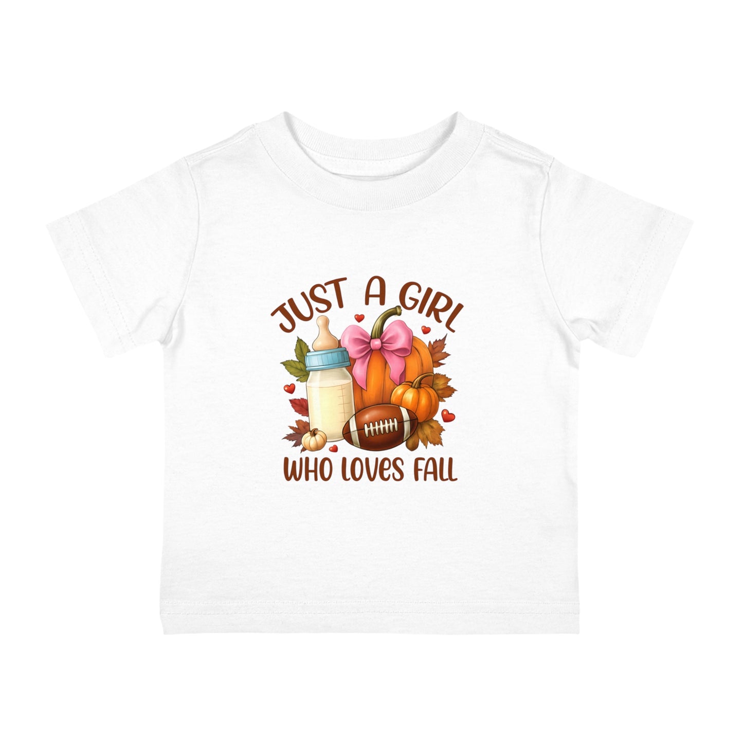 Fall-Themed "Just A Girl Who Loves Fall" Infant Tee