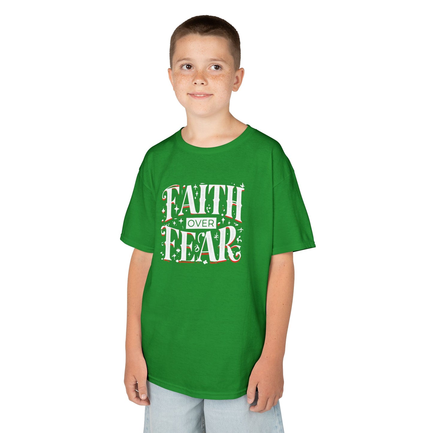 Girl's / Boys / Unisex "Faith Over Fear" Kids Tee