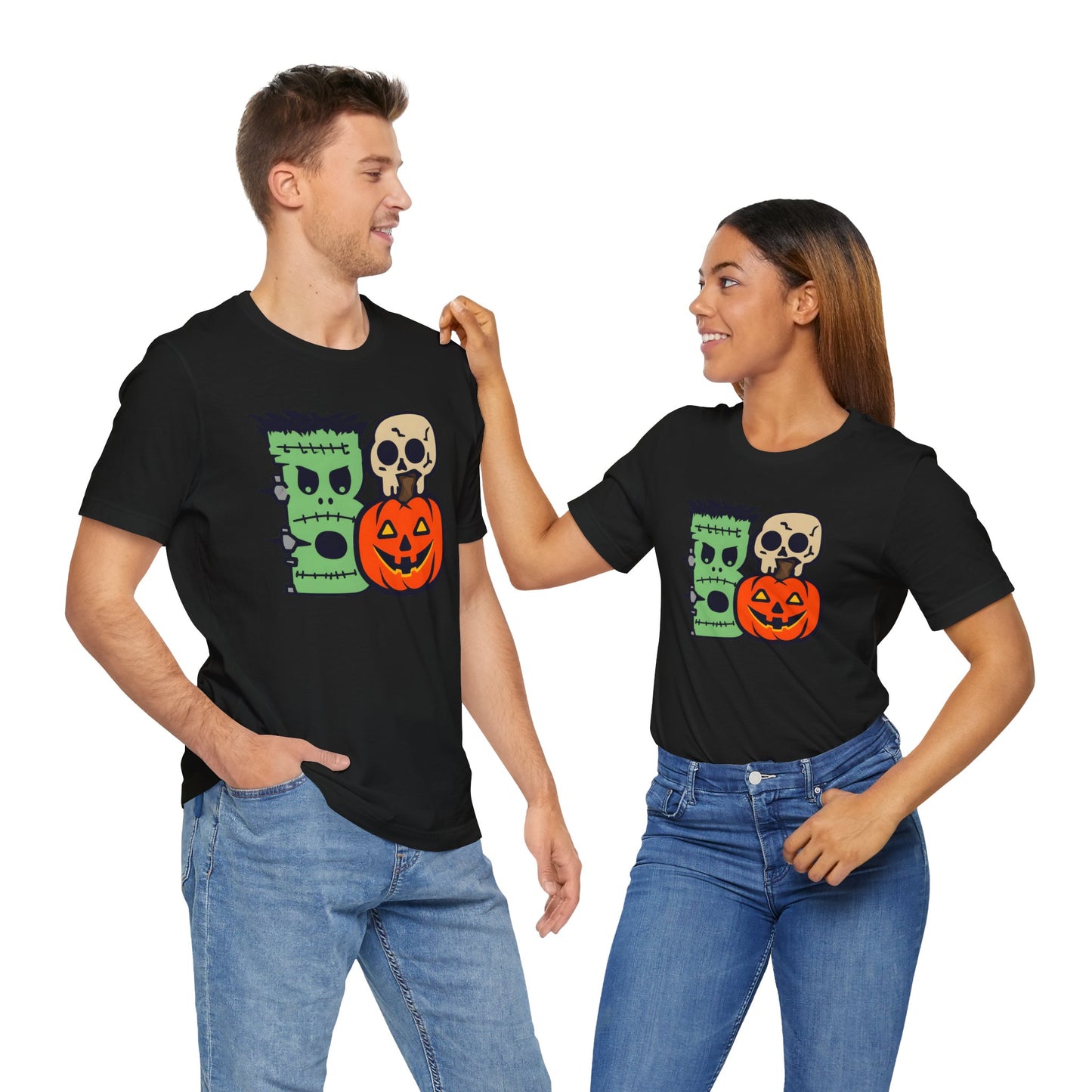Men's / Women's / Unisex Halloween Graphic "Boo" Tee