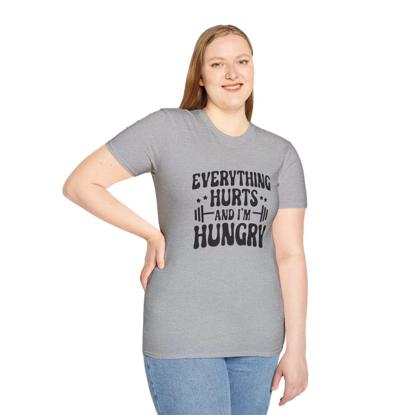 Women's / Men's / Unisex "Everything Hurts" Motivational Fitness Tee