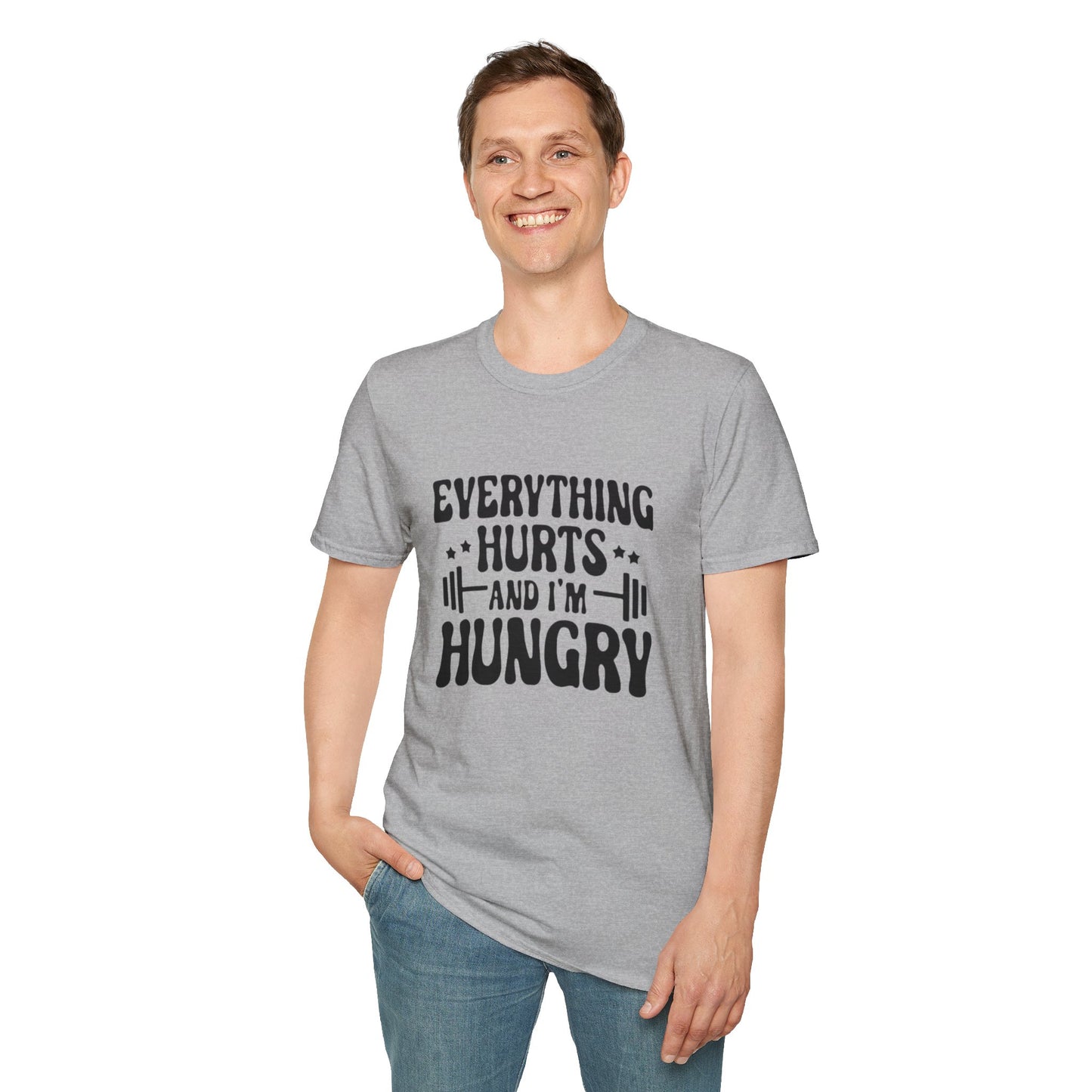Women's / Men's / Unisex "Everything Hurts" Motivational Fitness Tee