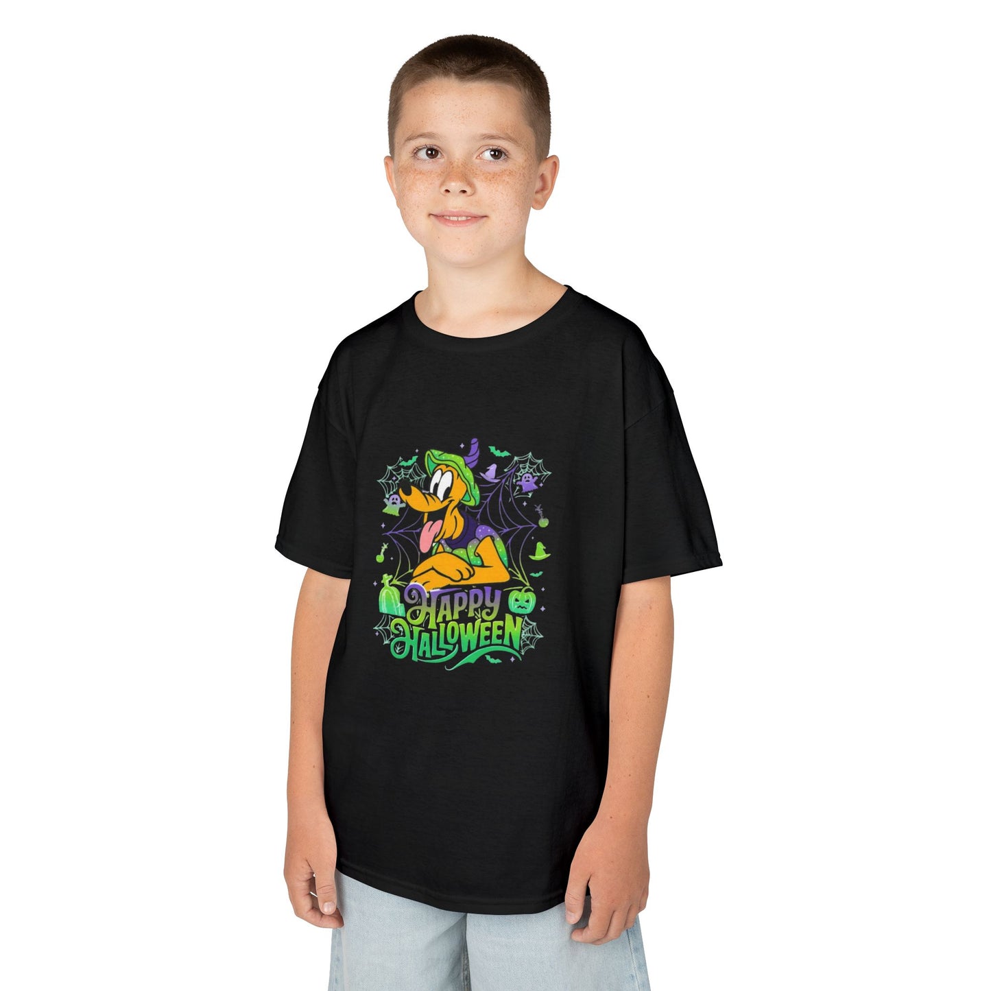Girl's / Boys / Unisex "Happy Halloween" Dog Kids Tee