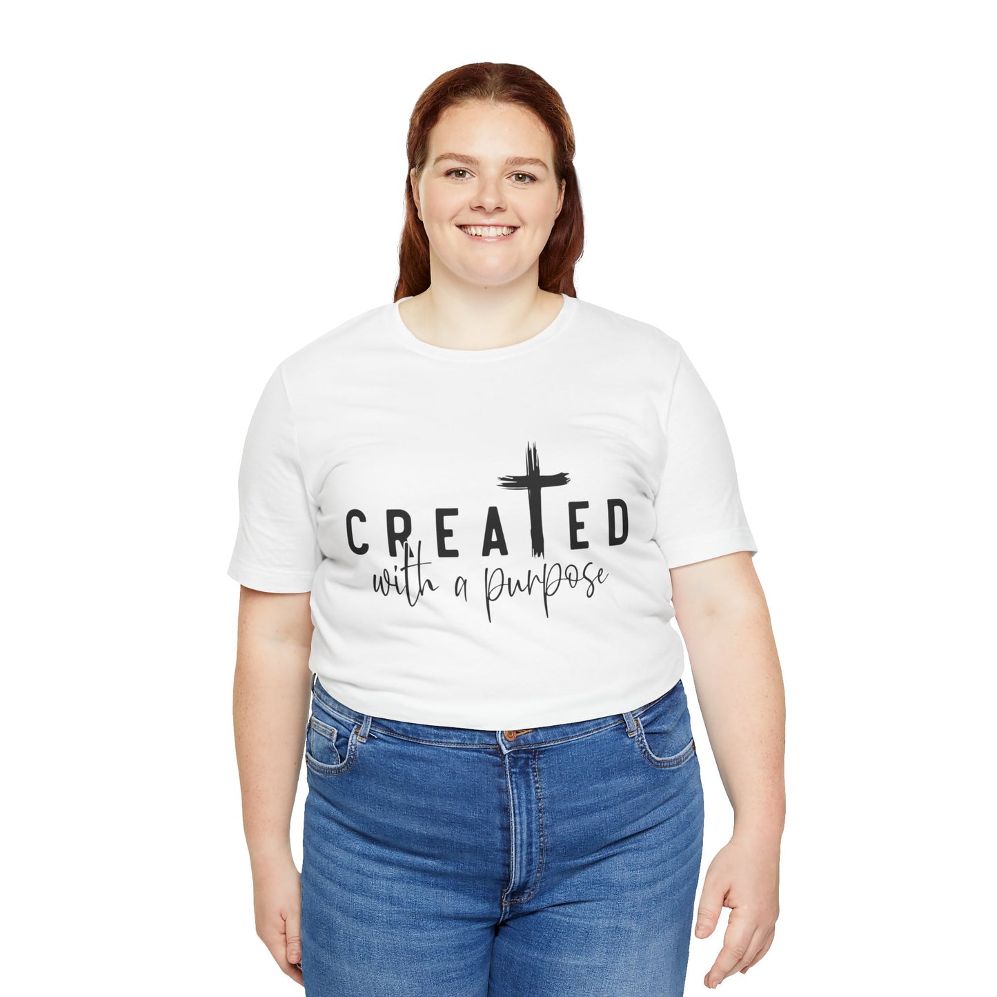 Men's / Women's / Unisex "Created with a Purpose" Inspirational Tee