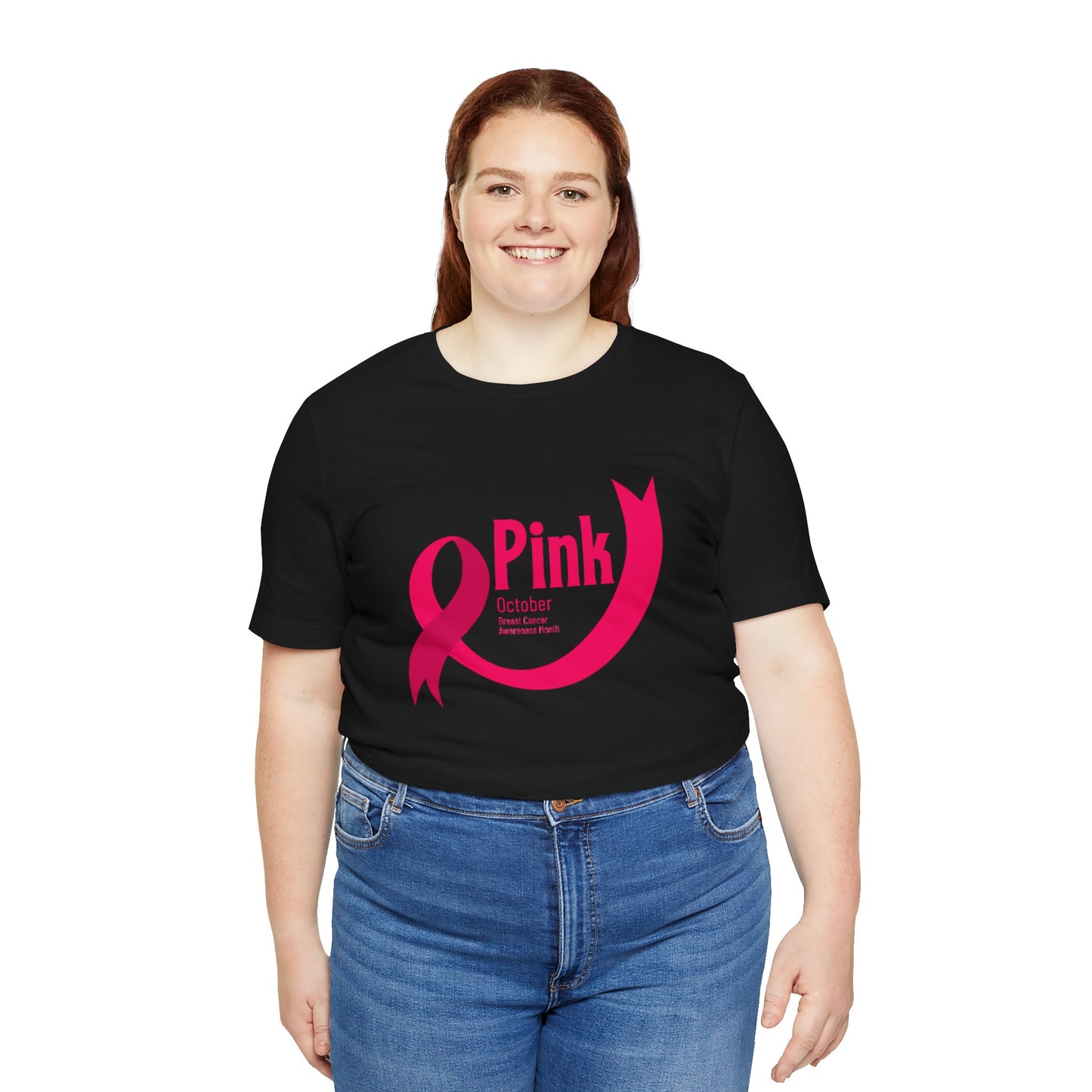 Women's Breast Cancer Awareness - Pink Ribbon Tee