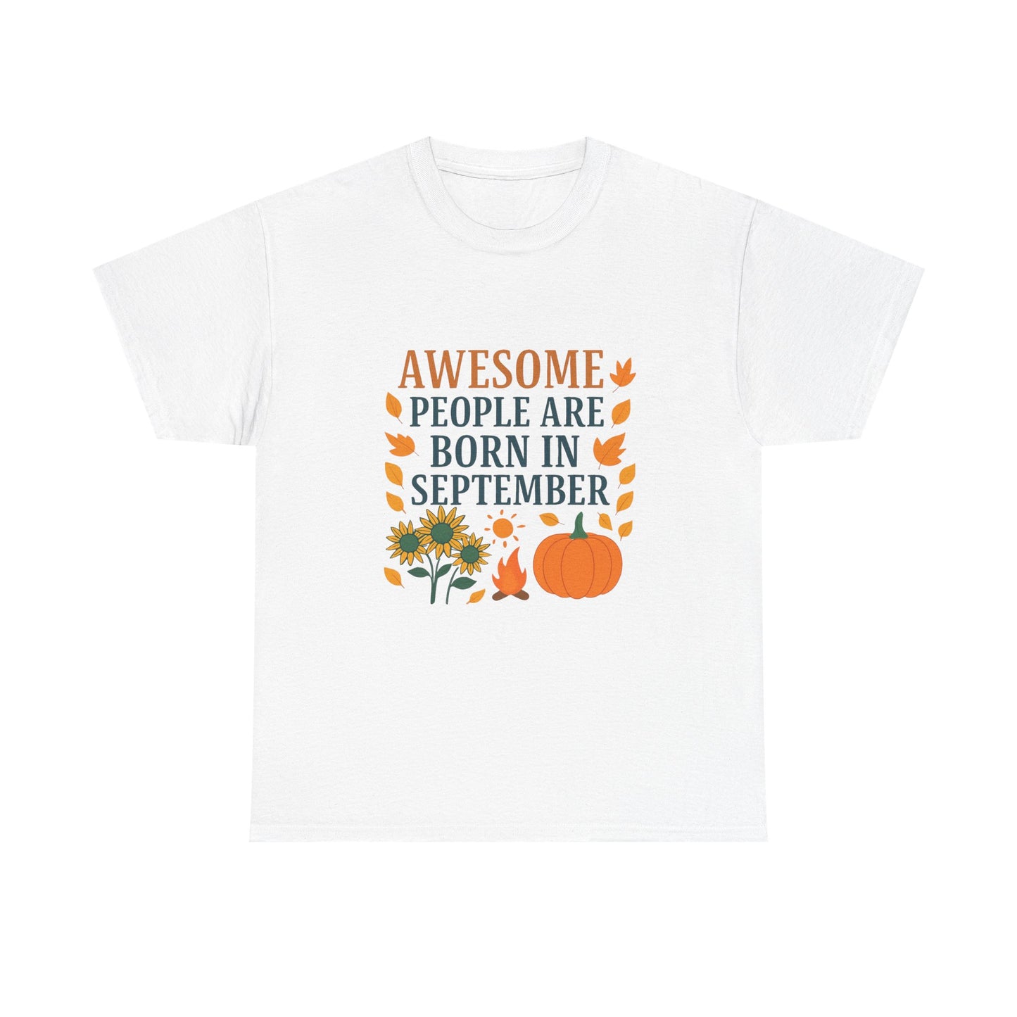 Women's "Awesome People Are Born in September" Cotton Tee
