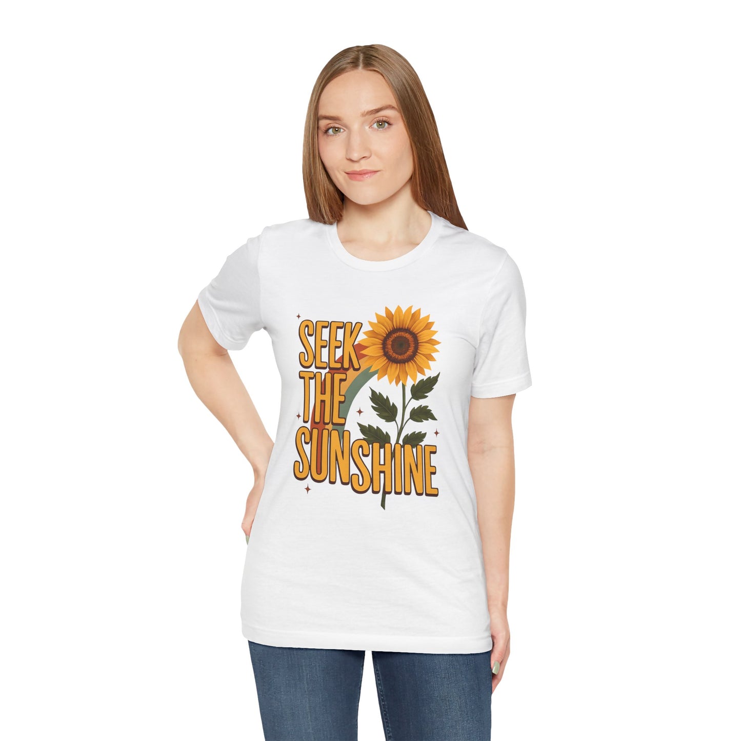 Women's "Seek The Sunshine" Sunflower Tee