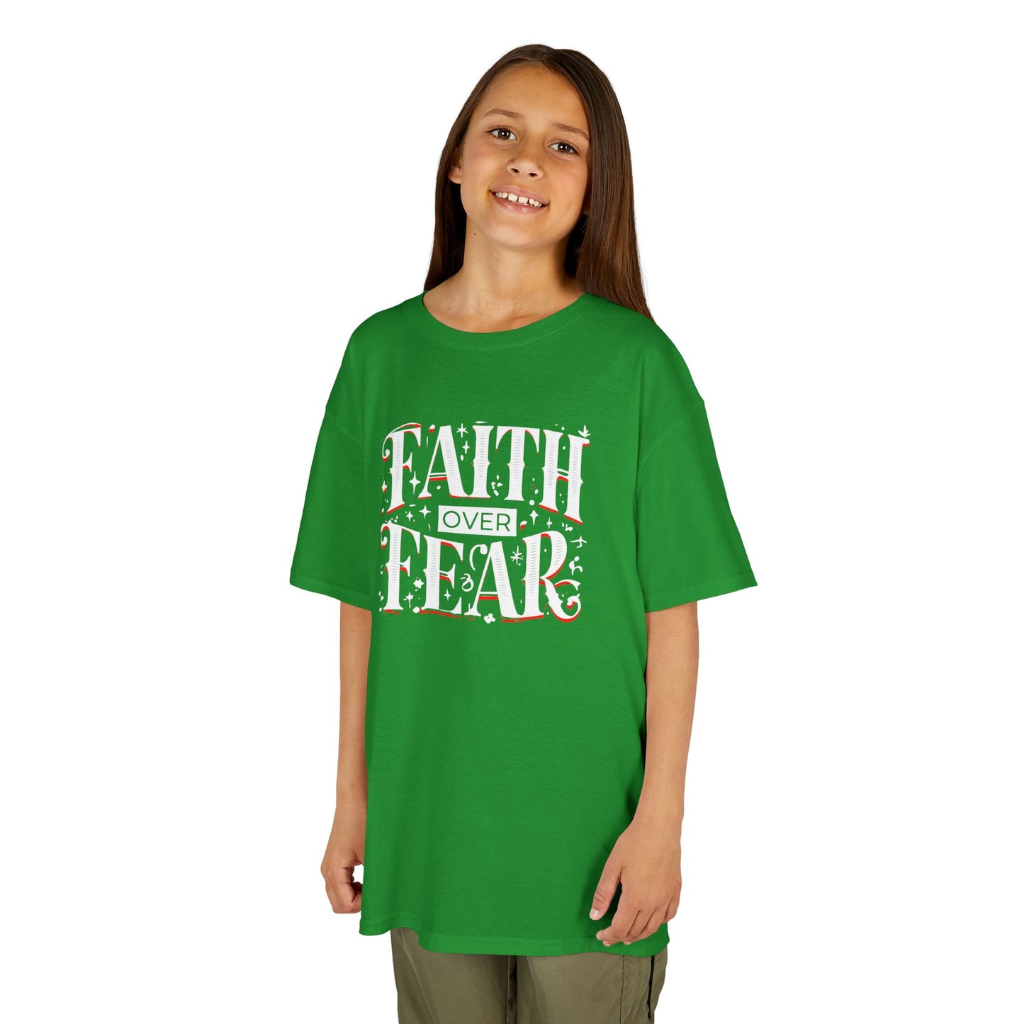 Girl's / Boys / Unisex "Faith Over Fear" Kids Tee