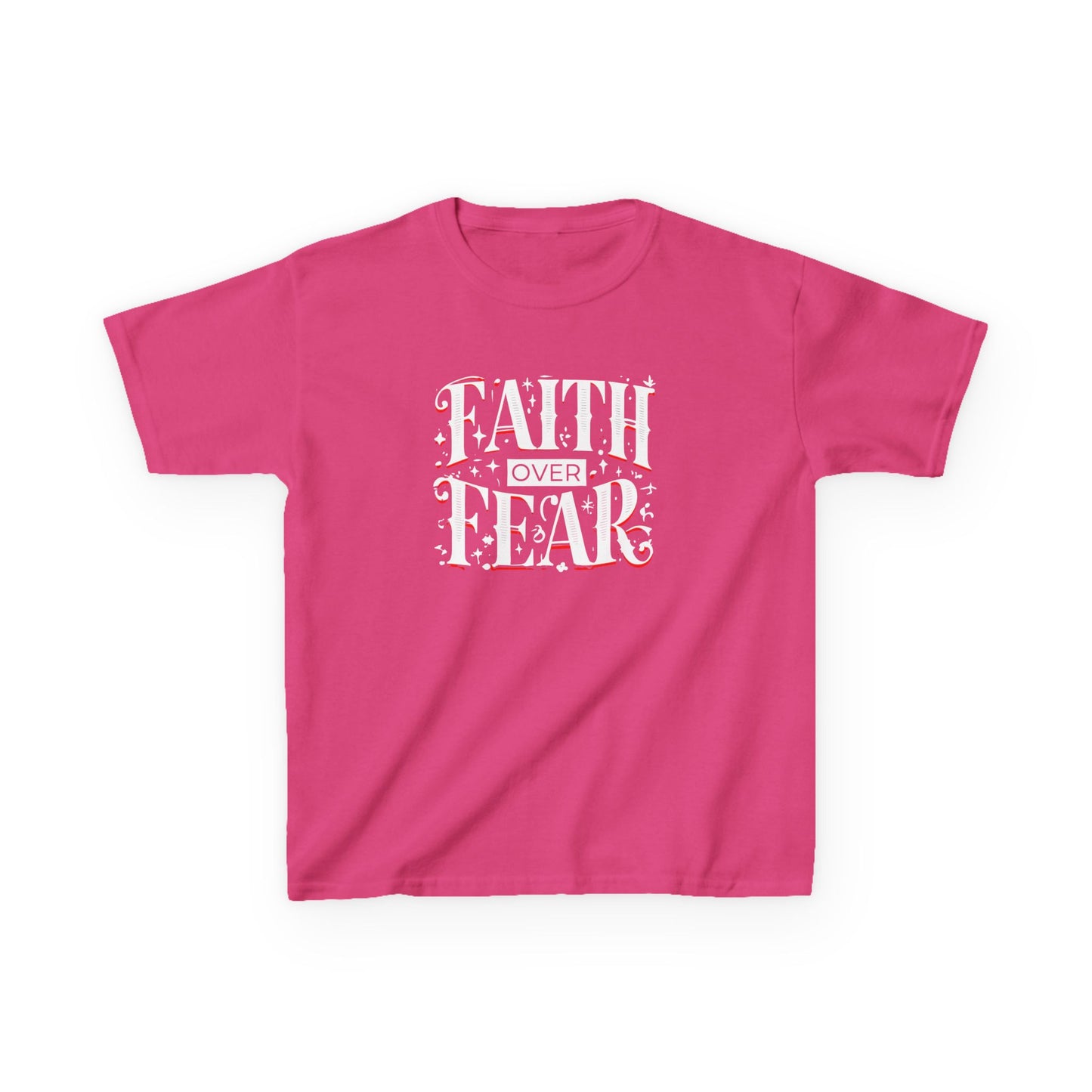 Girl's / Boys / Unisex "Faith Over Fear" Kids Tee