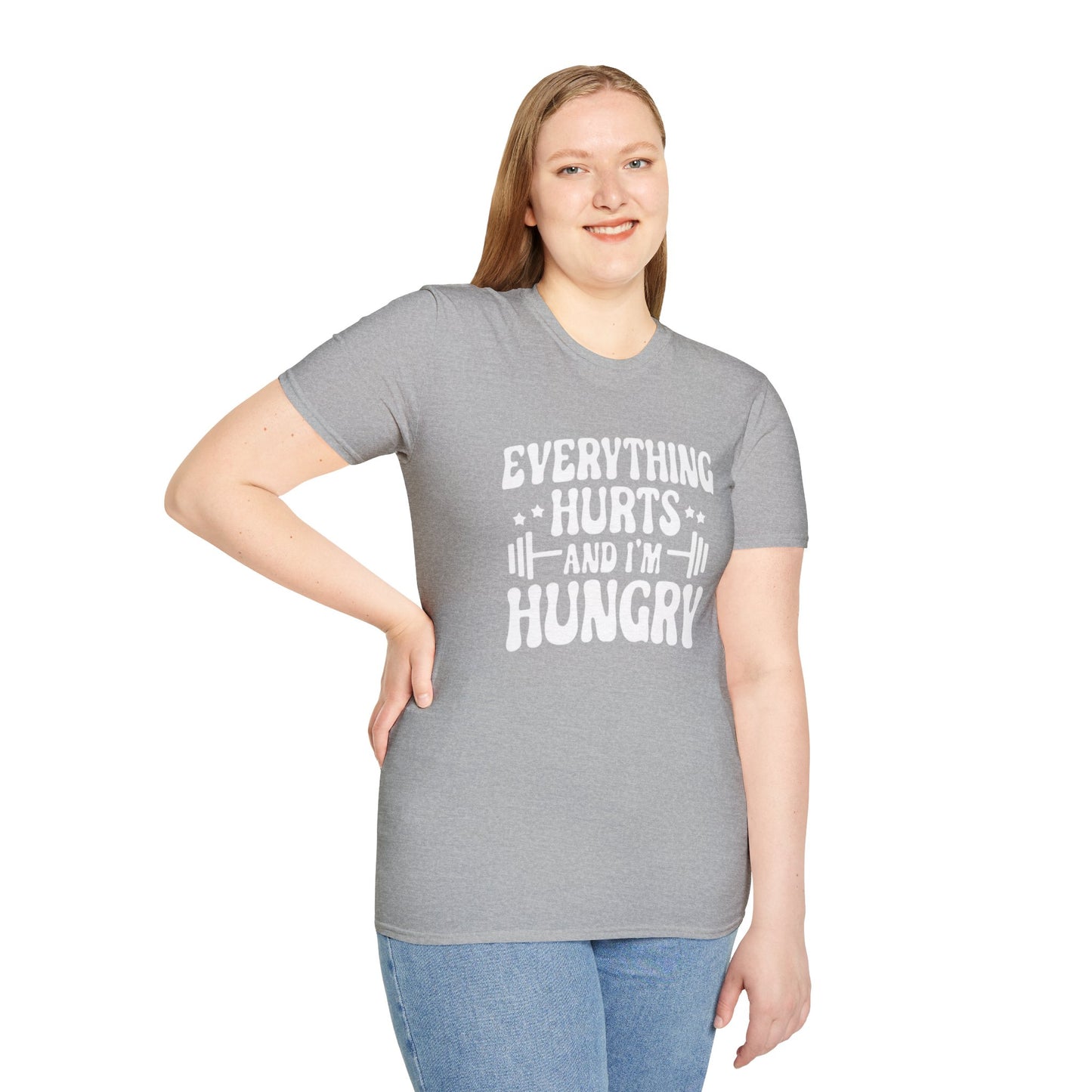 Women's / Men's / Unisex "Everything Hurts" Motivational Fitness Tee