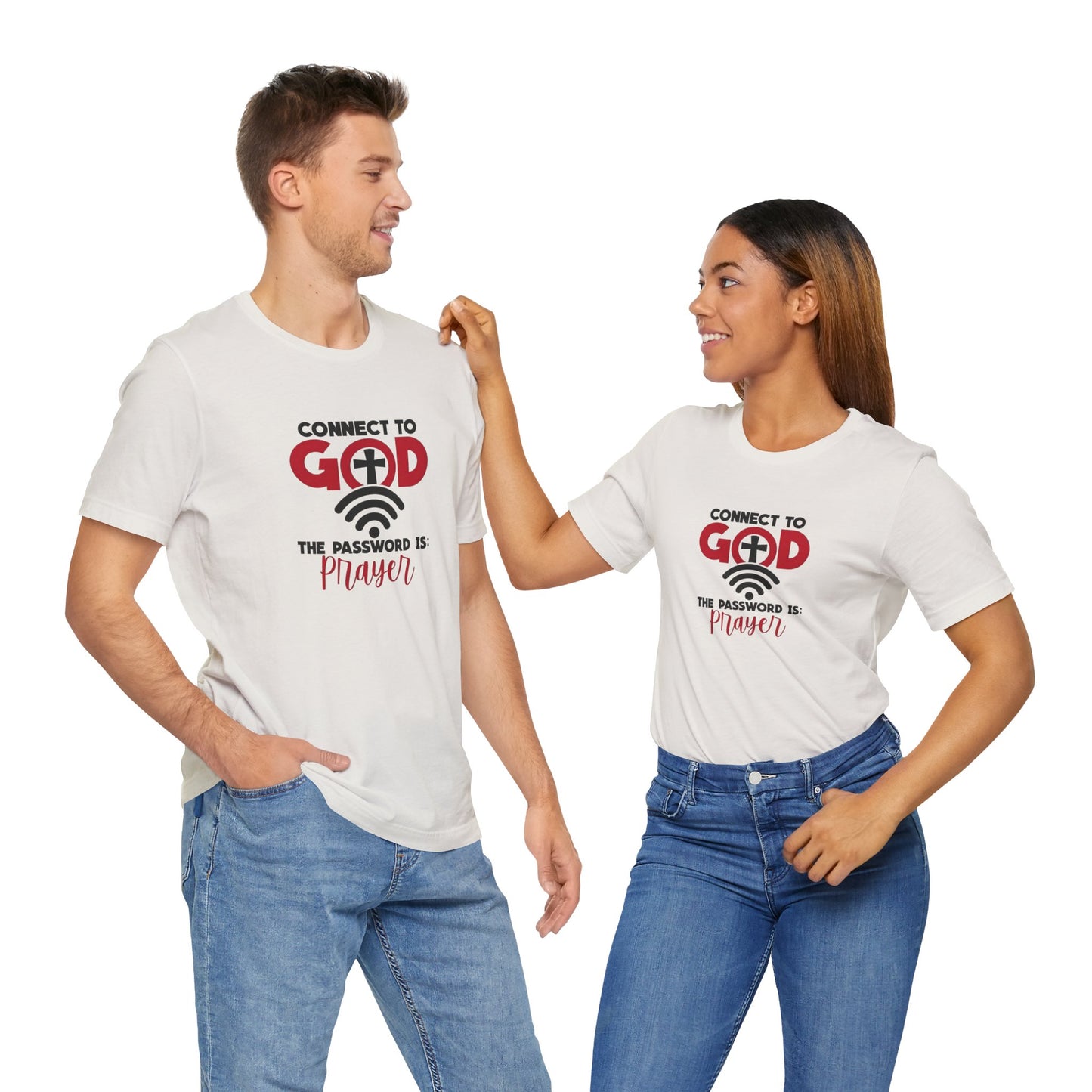 Men's / Women's / Unisex "Connect to God" Prayer Tee