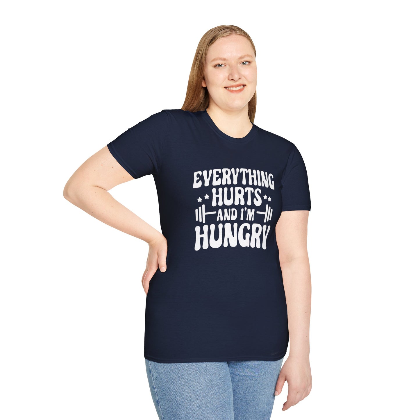 Women's / Men's / Unisex "Everything Hurts" Motivational Fitness Tee