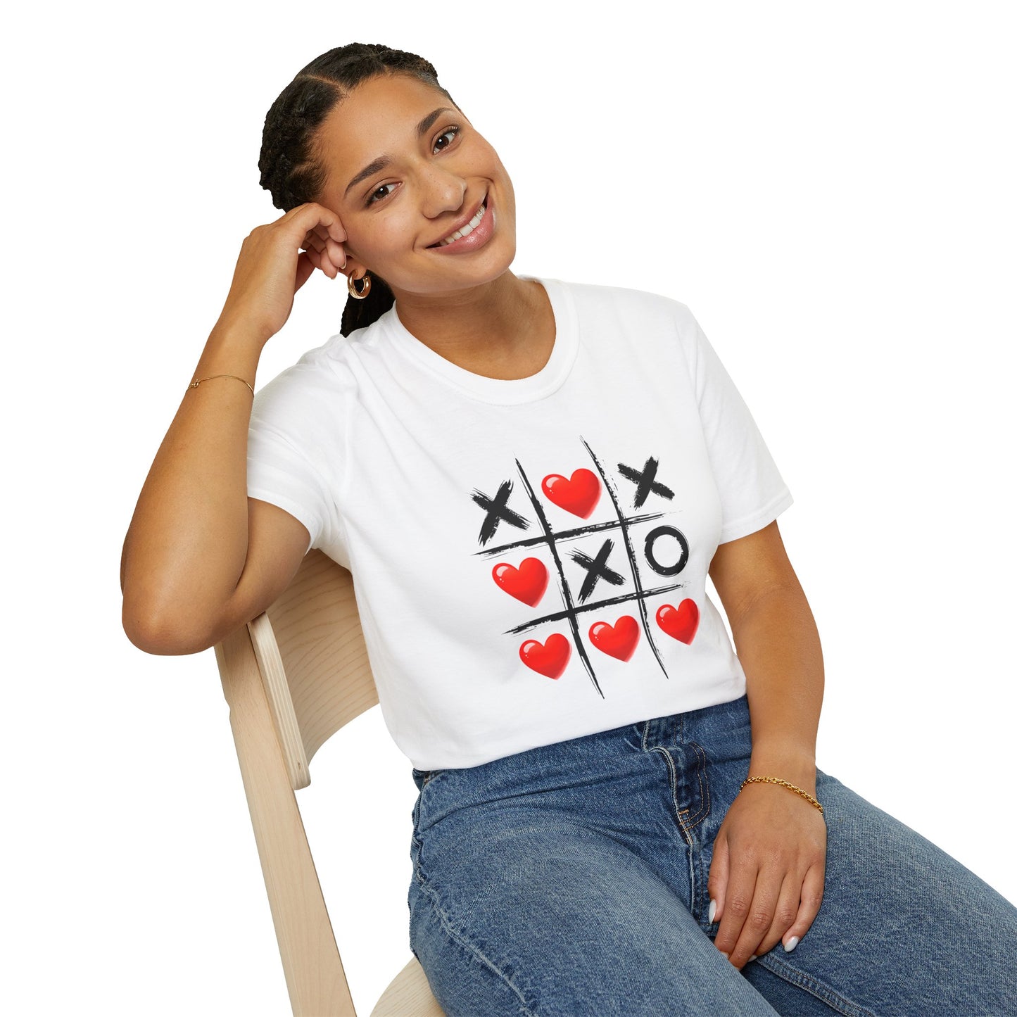 Women's Romantic "Tic Tac Toe" Tee