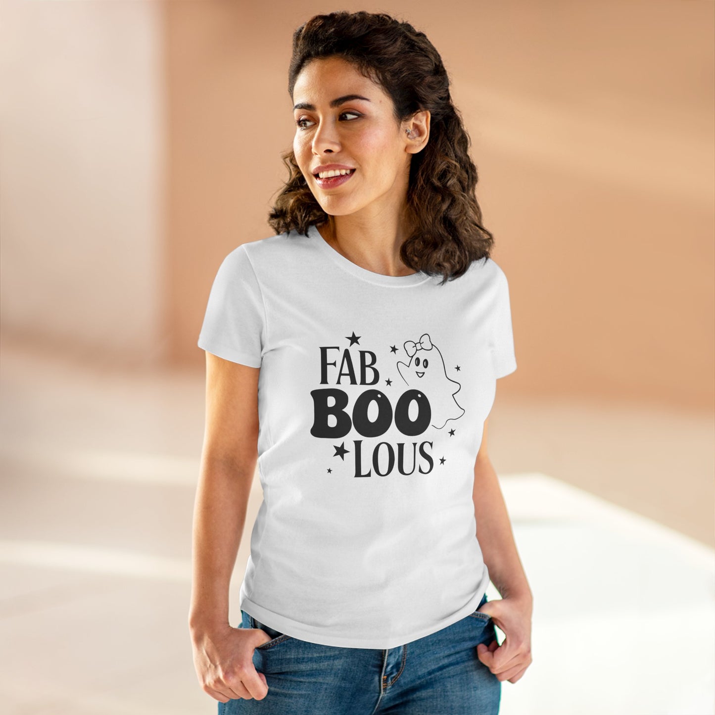 Women's "Fab-Boo-Lous" Stylish Halloween Tee